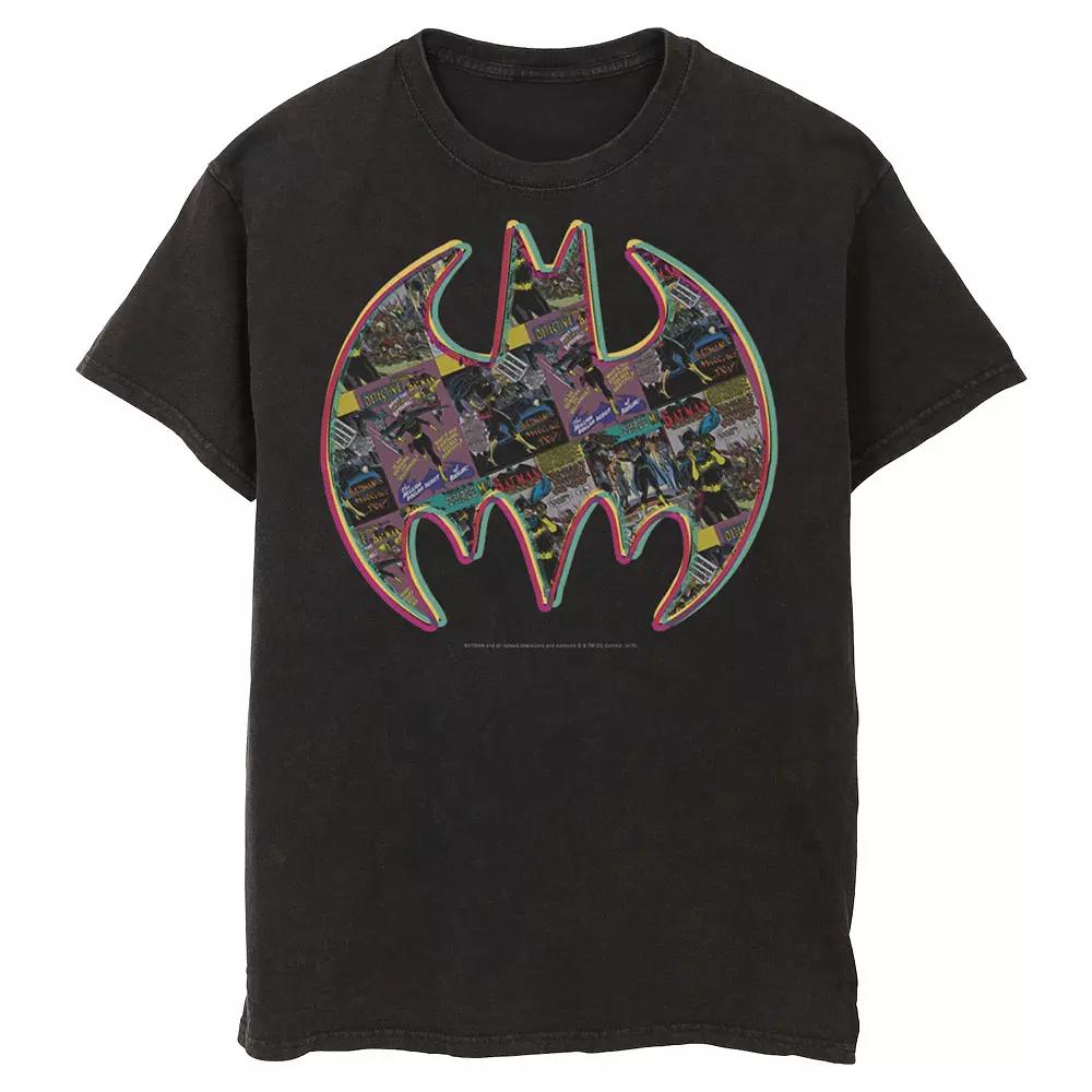 Men's DC Comics Batman Neon Comic Cover Logo Tee,  Product Image