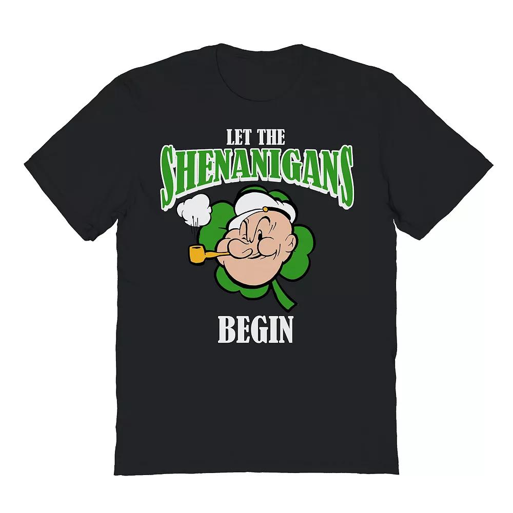 Men's Let The Shenanigans Begin Graphic Tee, Size: Large, Black Product Image