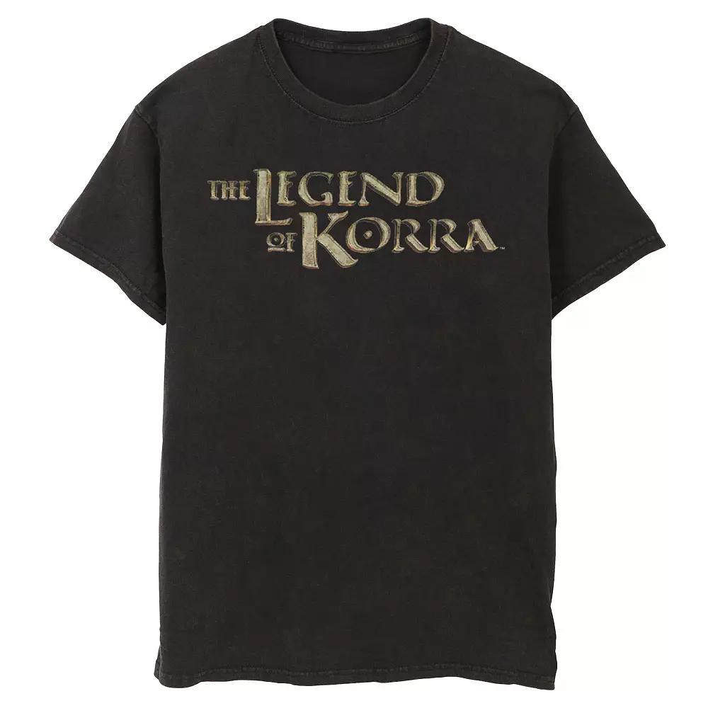 Men's Nickelodeon Legend Of Korra Golden Stone Show Logo Graphic Tee,  Product Image