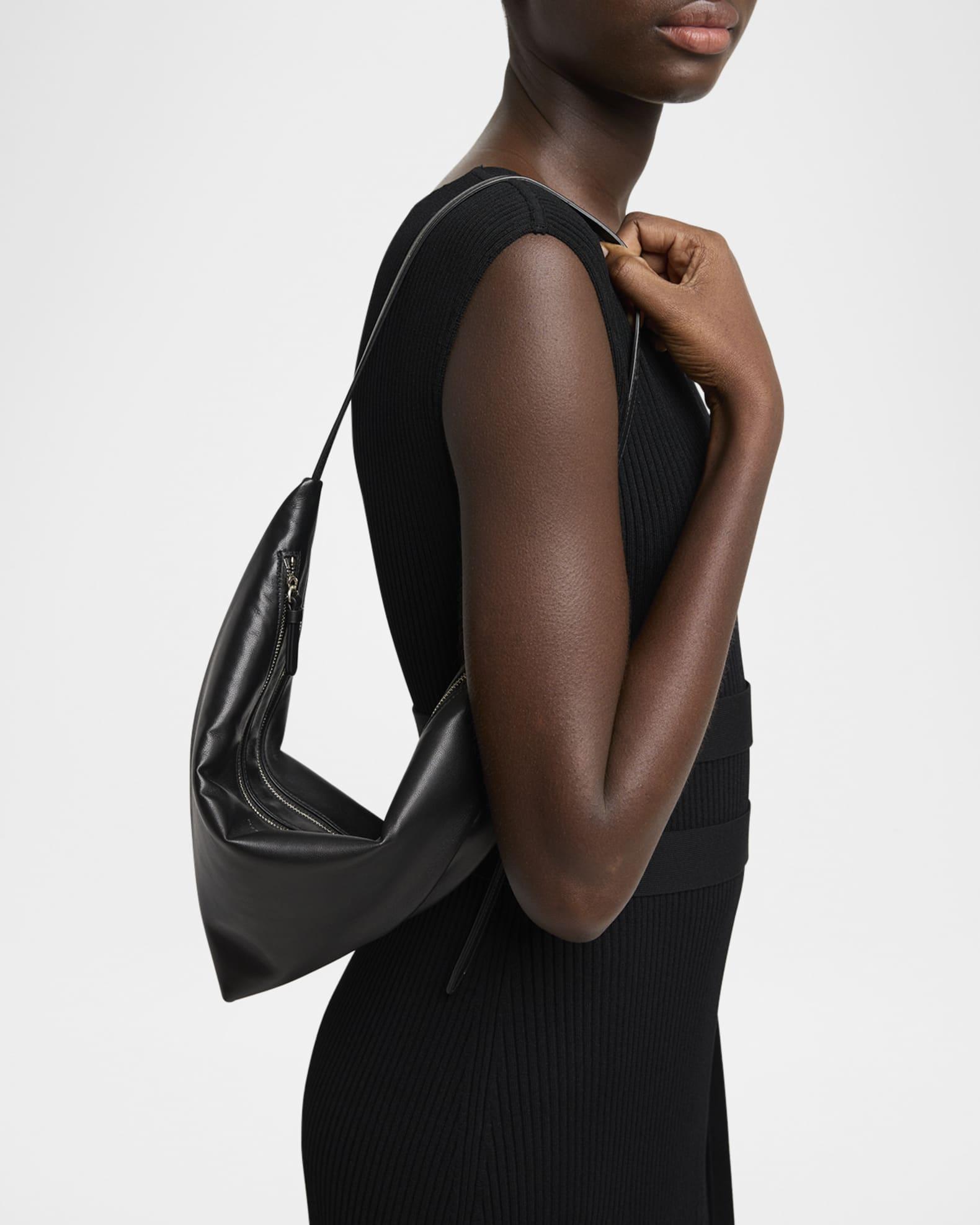 Tetra Double-Zip Napa Leather Shoulder Bag Product Image