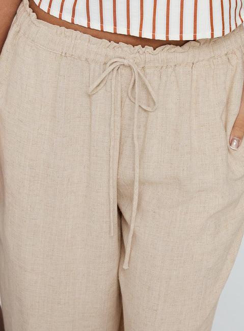 Seascape Oversize Tie Pants Natural Product Image