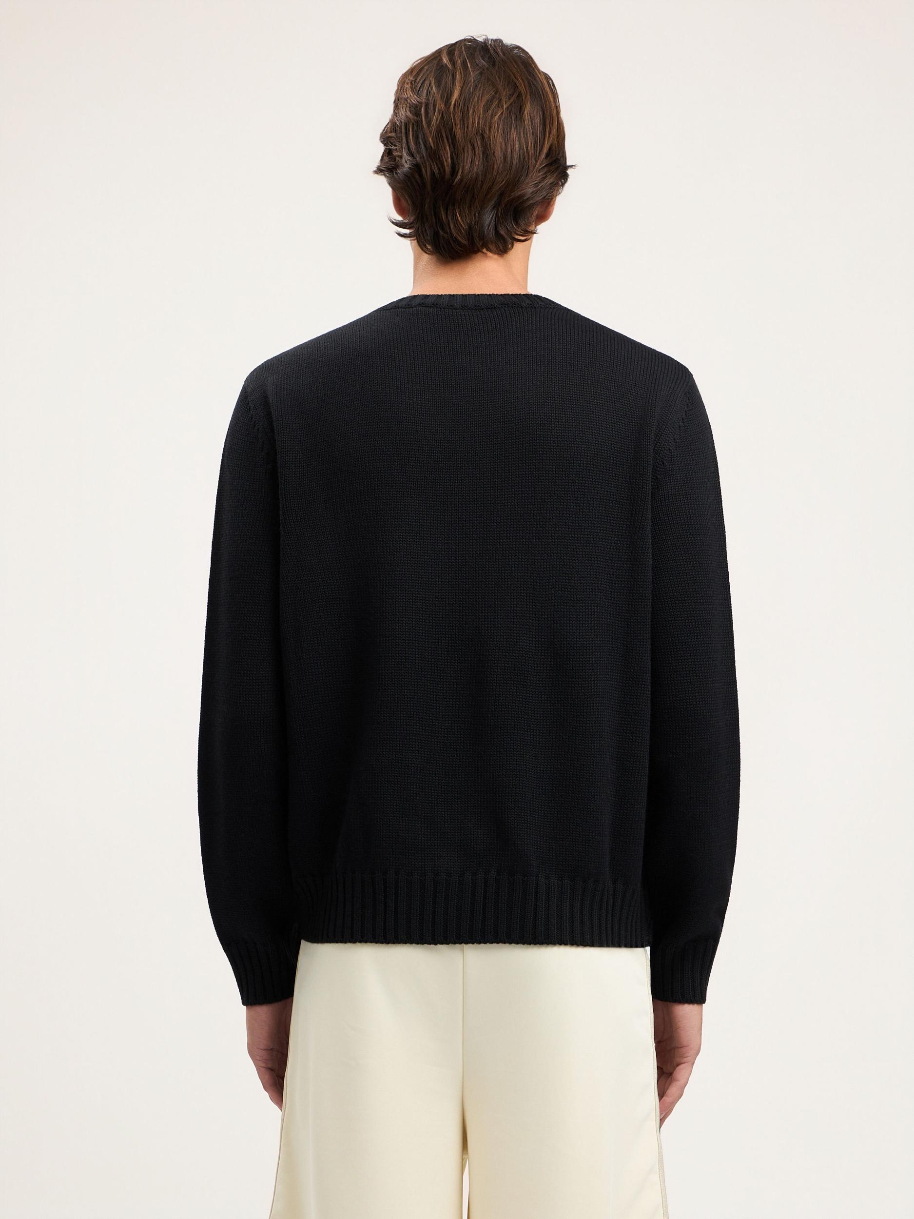 Curved Logo Knit Sweater Product Image