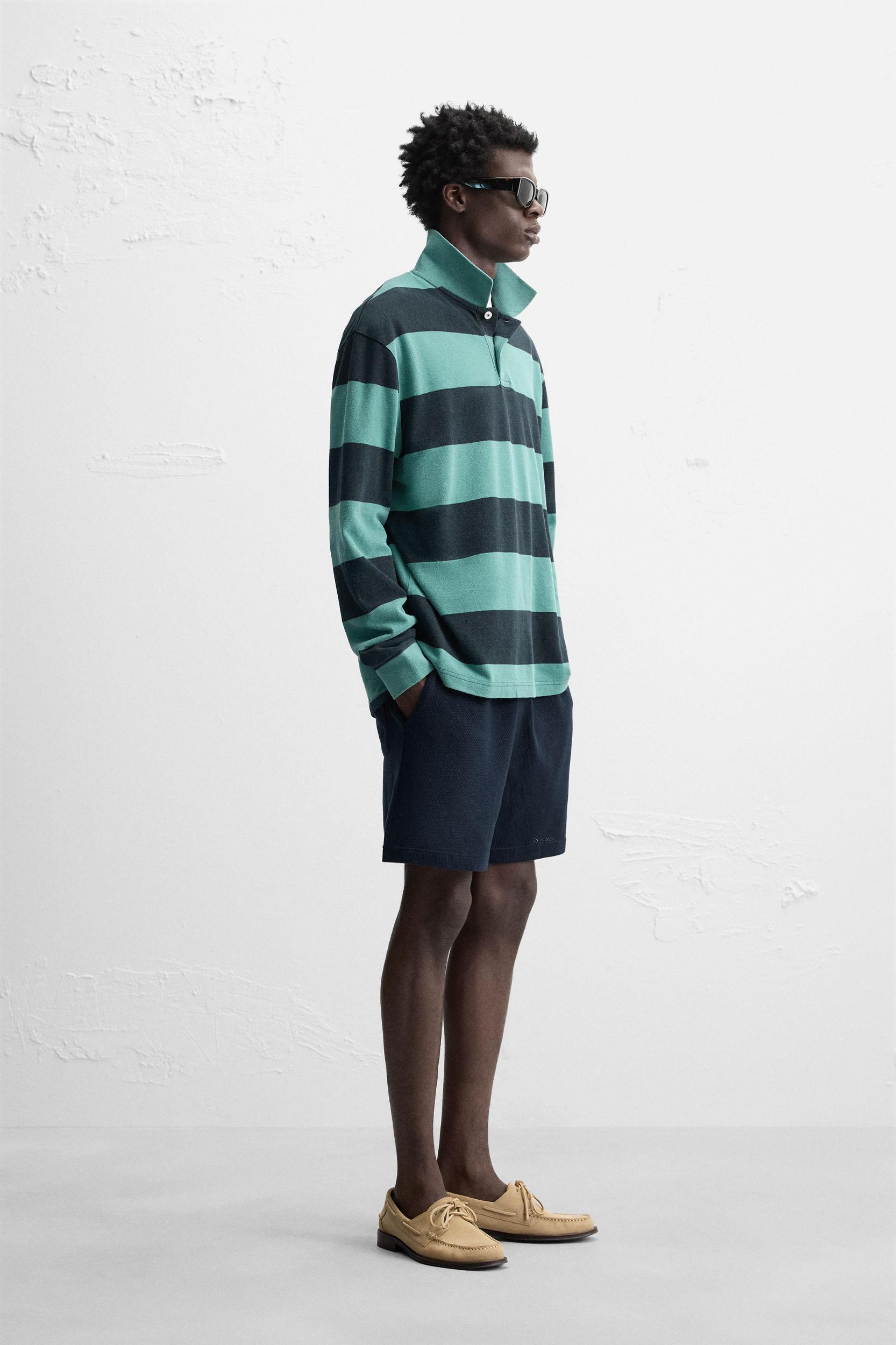 TEXTURED RELAXED FIT SHORTS Product Image