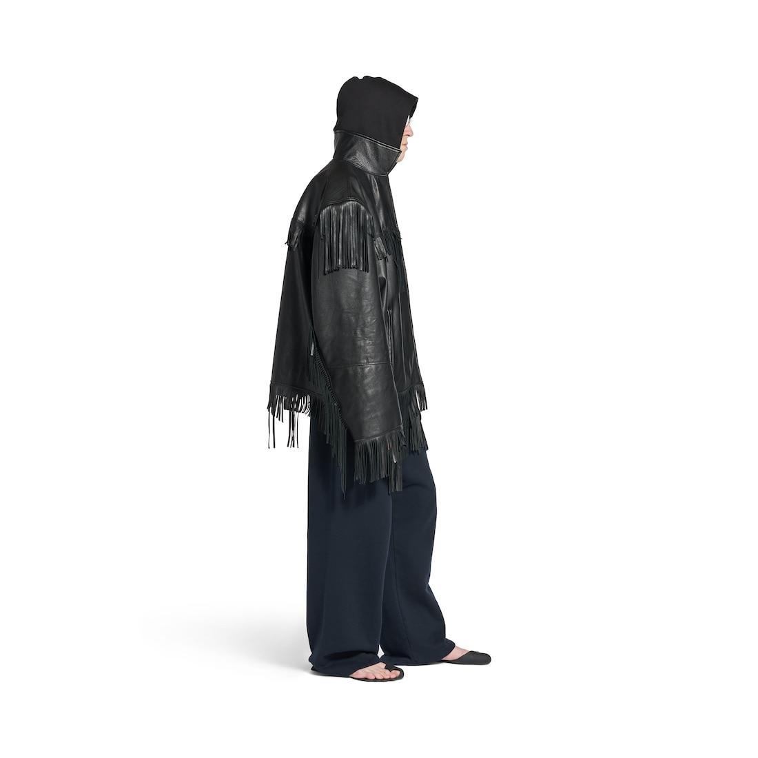 Men's Fringe Jacket in Black Product Image