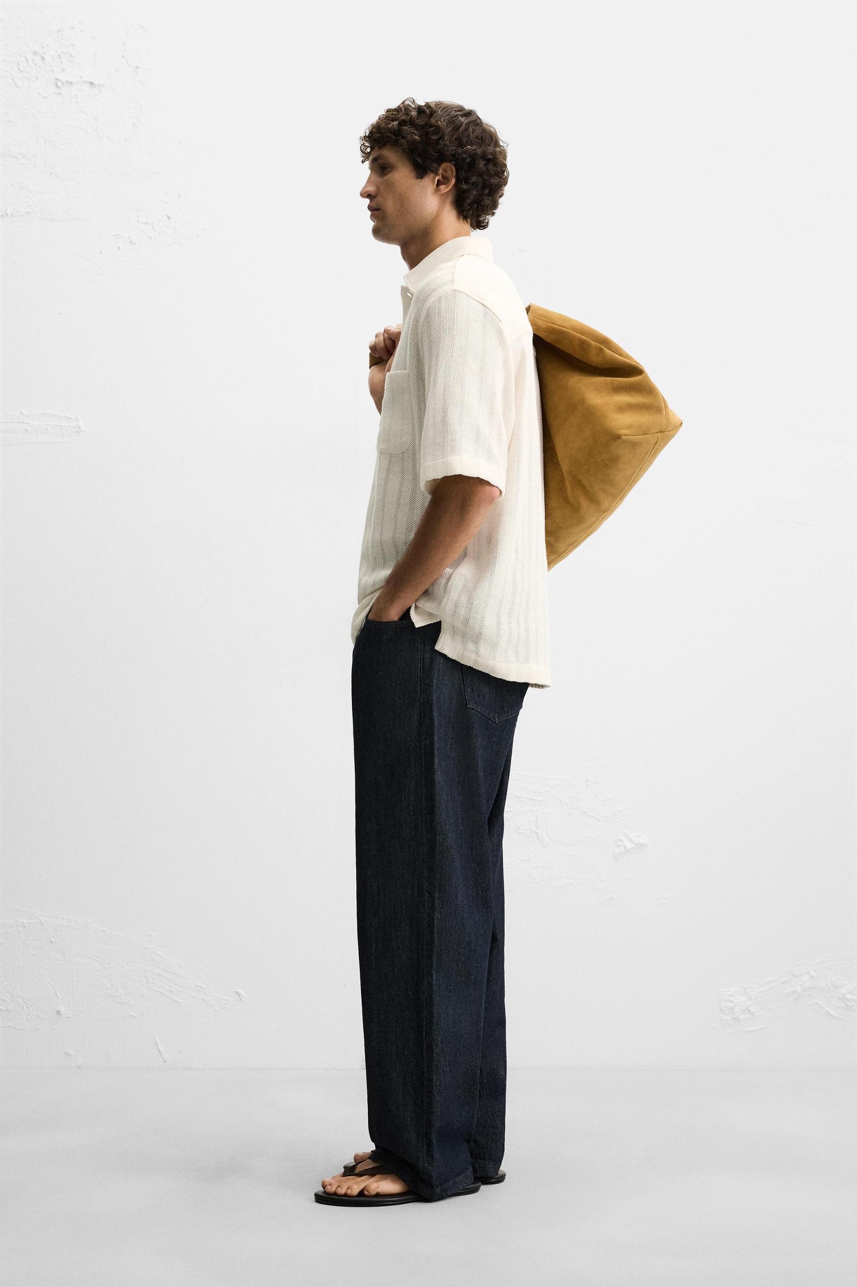 TEXTURED KNIT POLO SHIRT Product Image