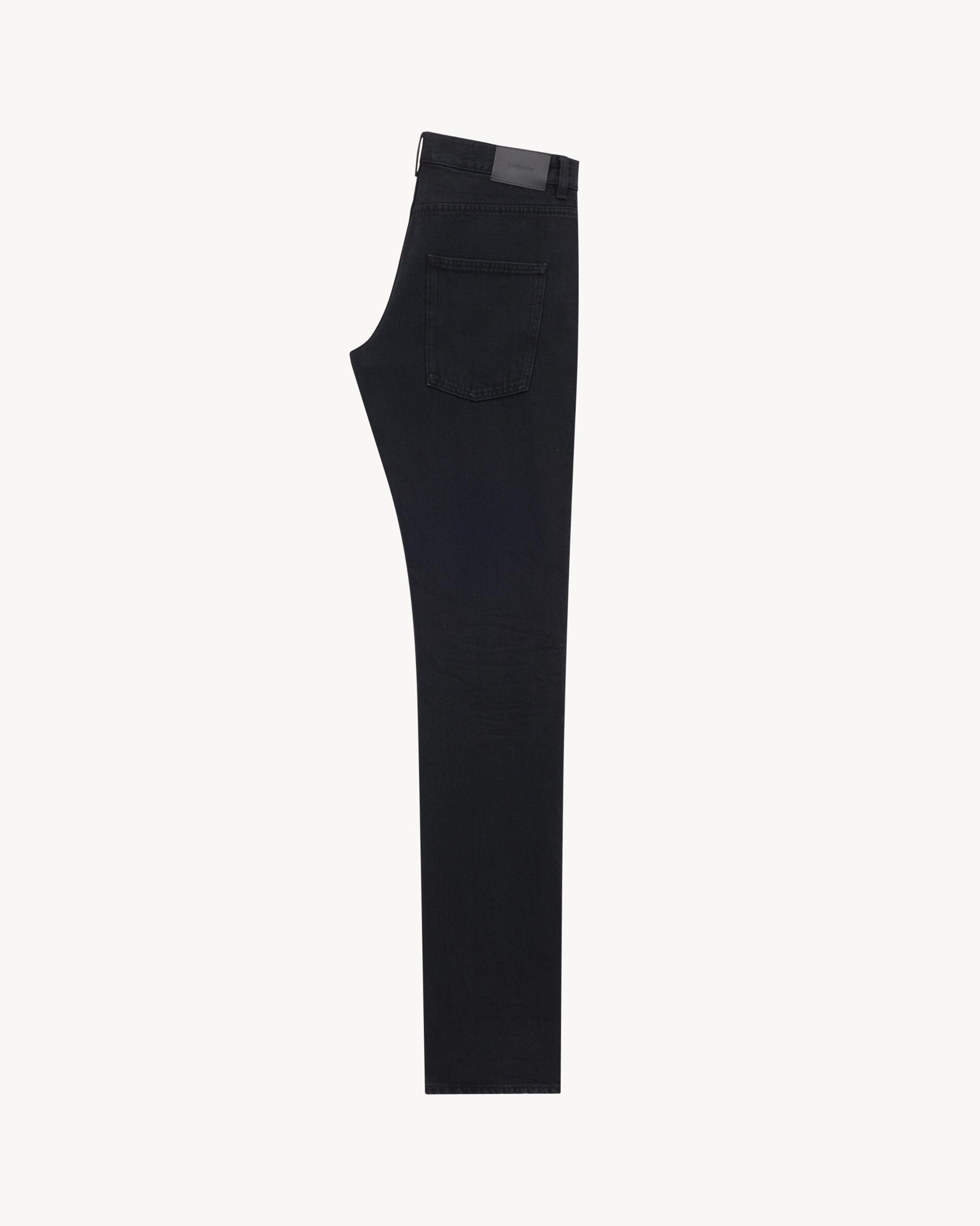 Relaxed Slim Jeans in Carbon Black Denim Product Image