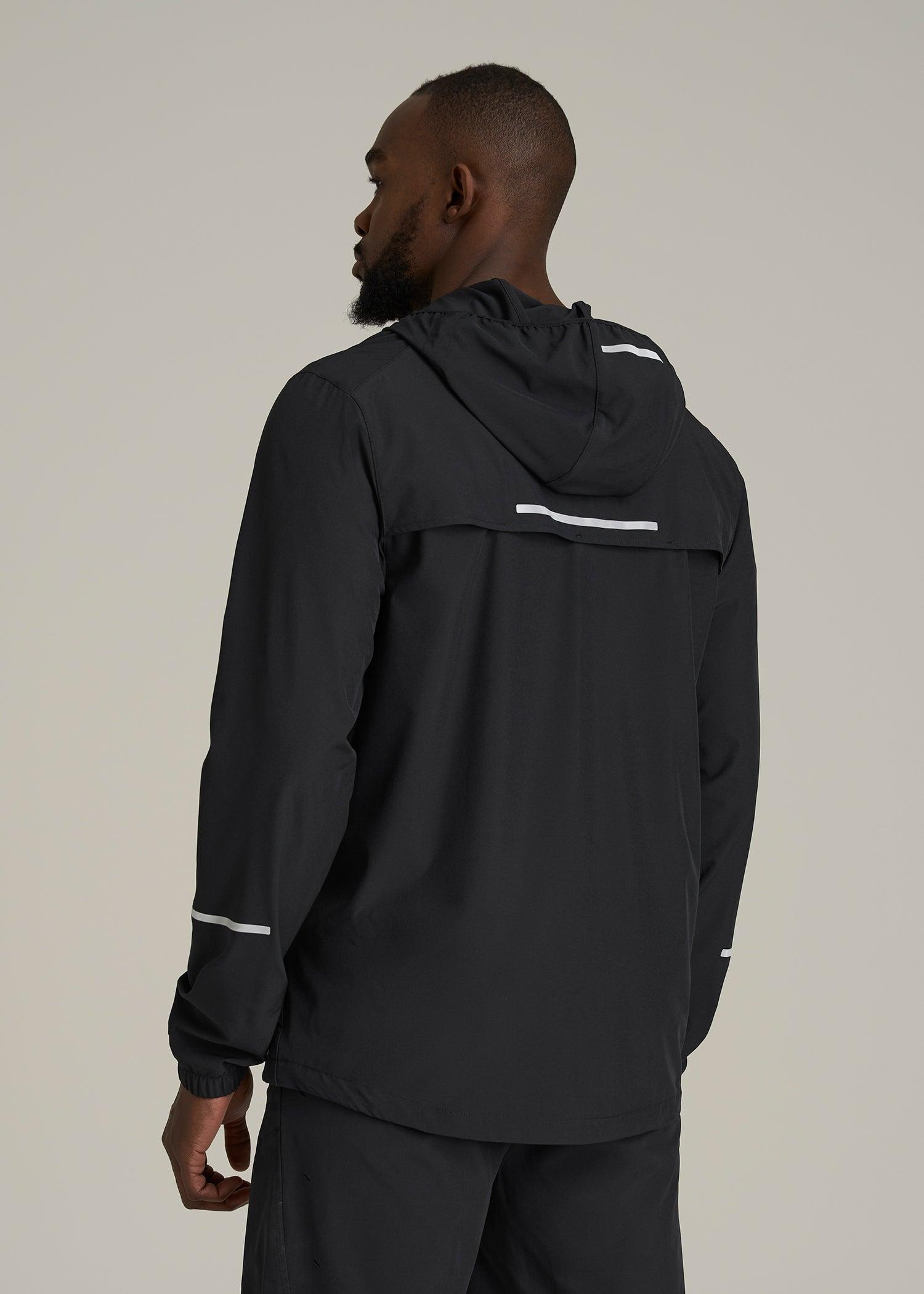 Featherweight Packable Anorak for Tall Men in Black Male Product Image