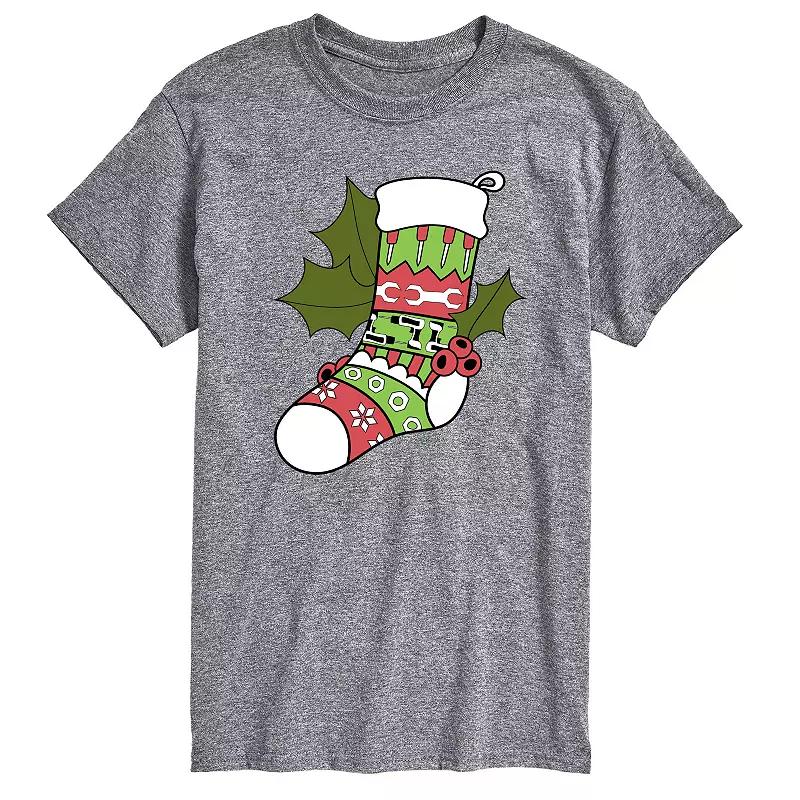 Big & Tall Fair Isle Tool Stocking Graphic Tee, Men's,  Product Image