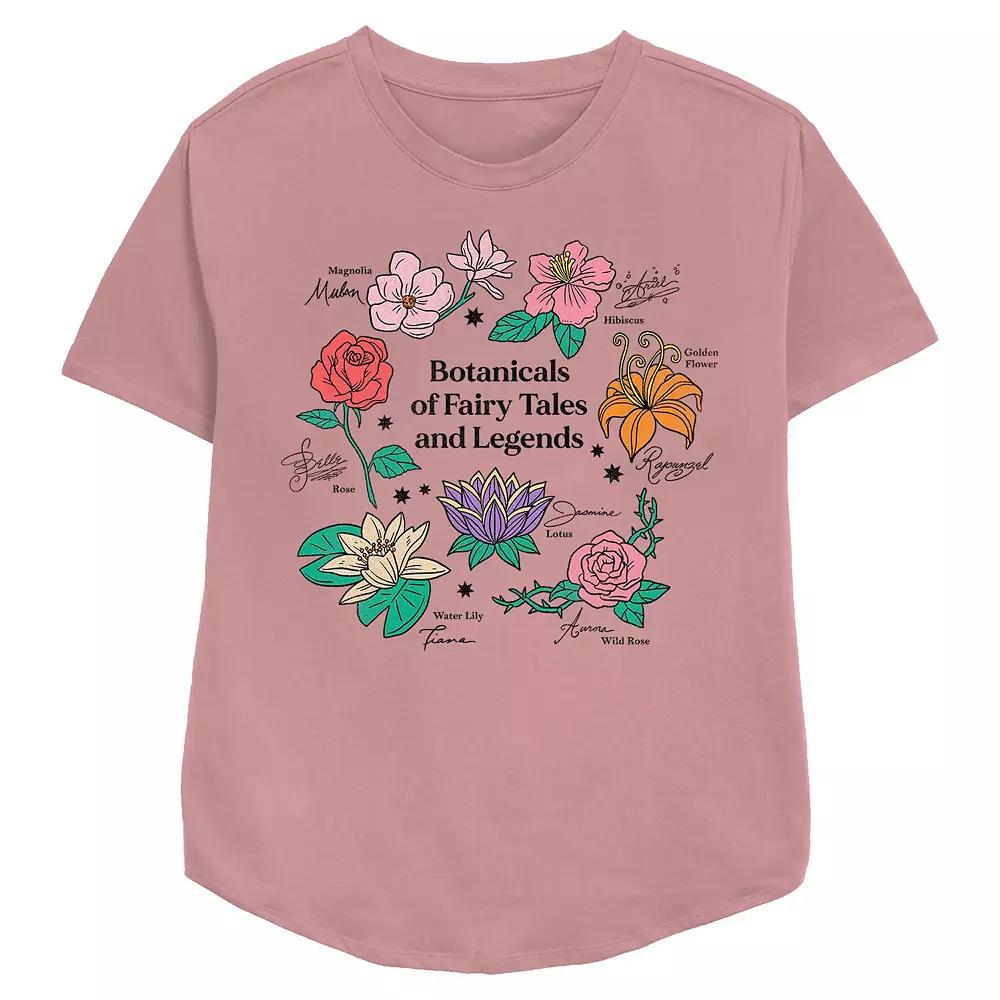 Disney Princess Botanicals Of Fairy Tales And Legends Women's Relaxed Fit Graphic Tee,  Product Image