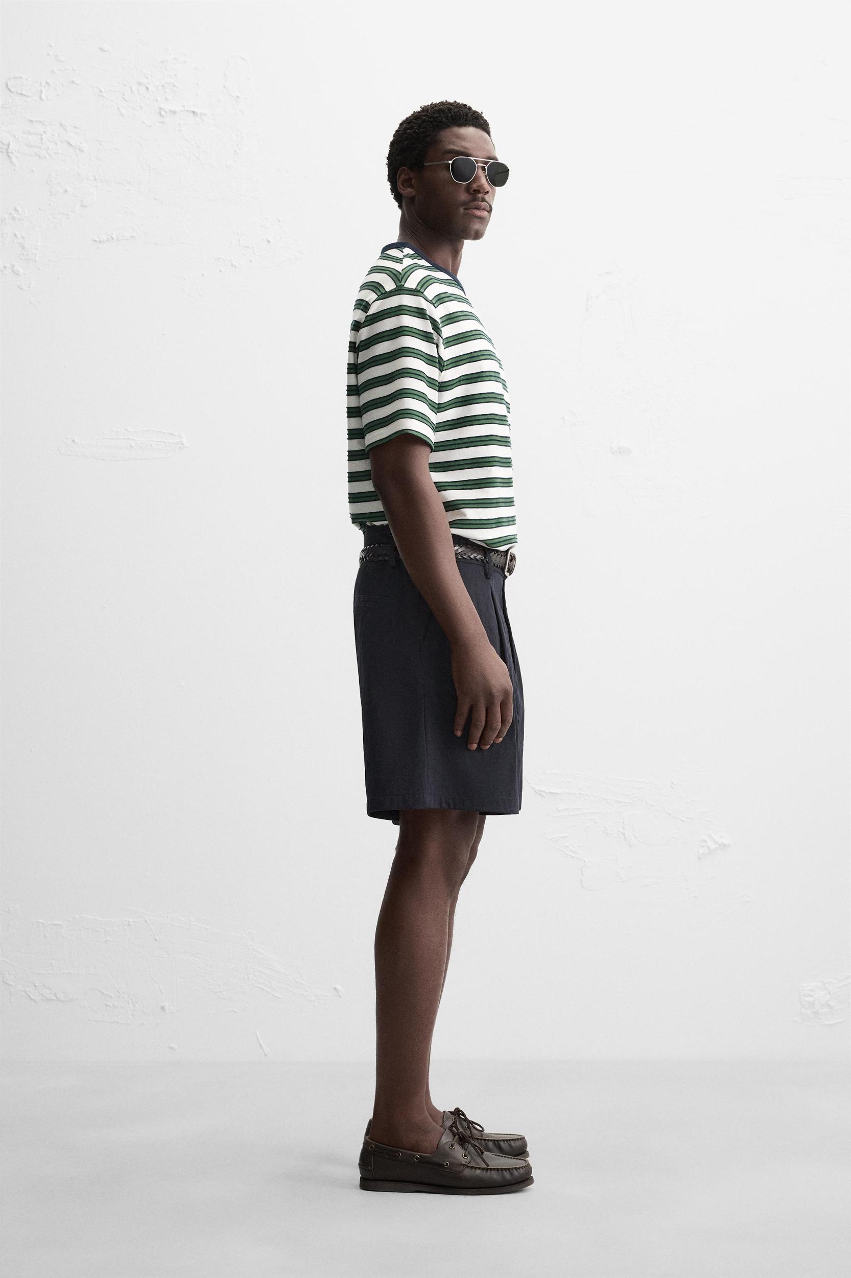 STRIPED JACQUARD T-SHIRT Product Image