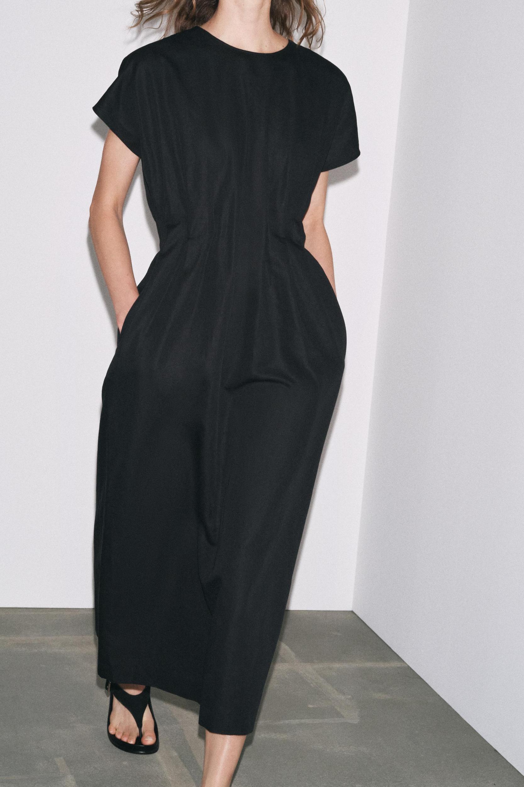 ZW COLLECTION PLEATED MIDI DRESS Product Image