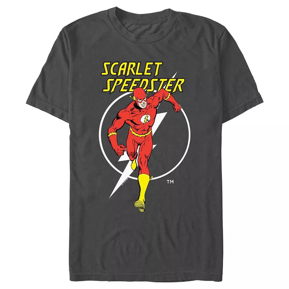 Men's The Flash Scarlet Speedster Graphic Tee, Size: Small, Grey Product Image