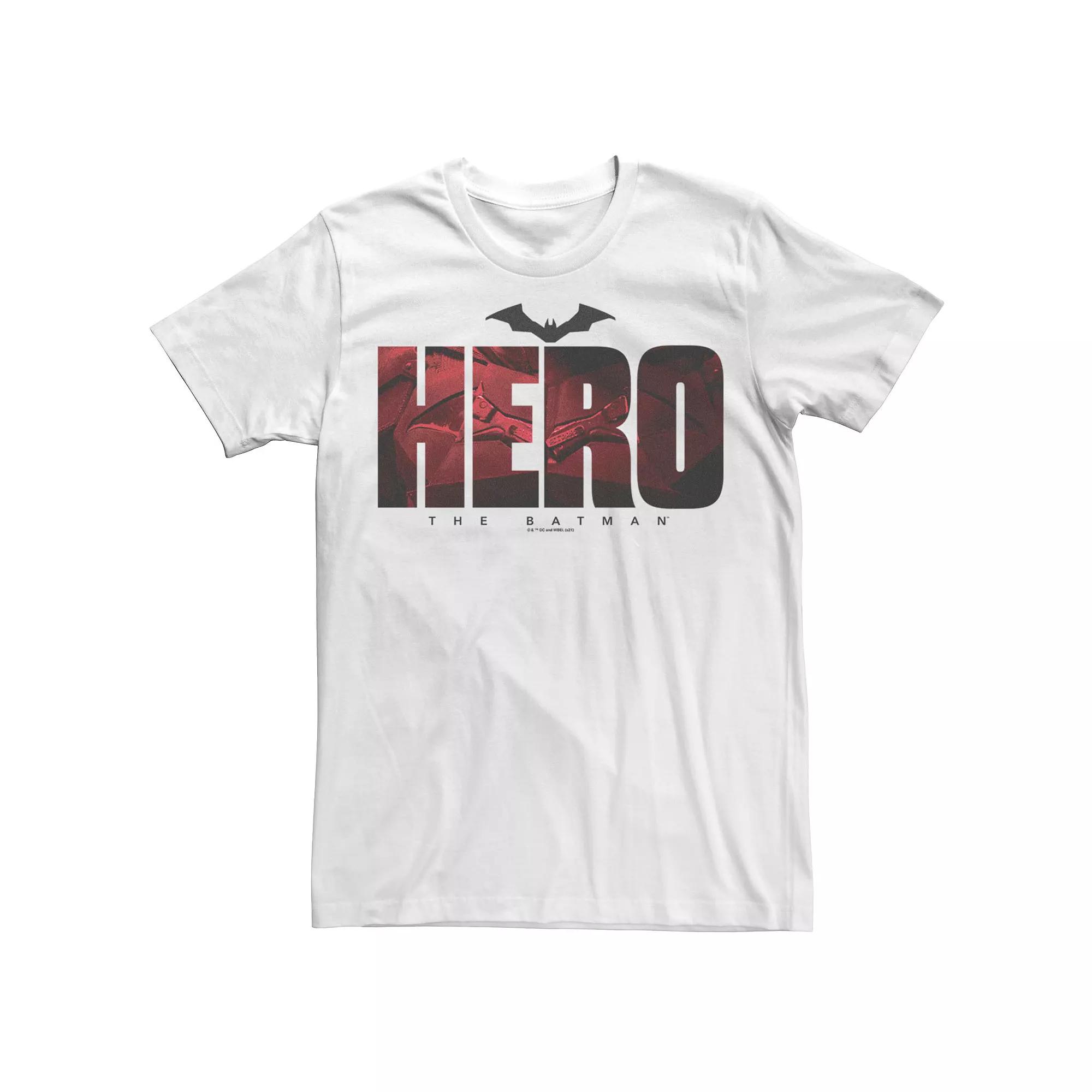 Men's DC Batman Hero Red Graphic Tee,  Product Image