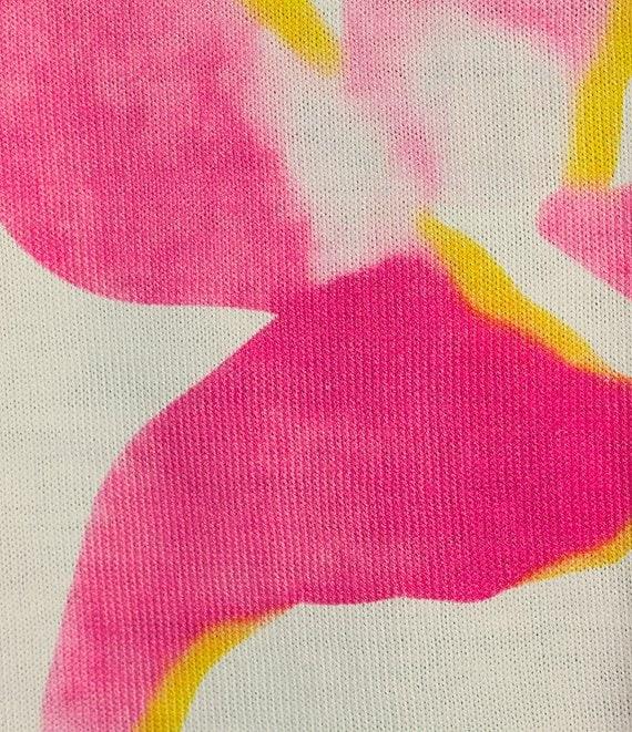 Ali Miles Floral Print Scoop Neck Long Sleeve Popover Tunic Product Image