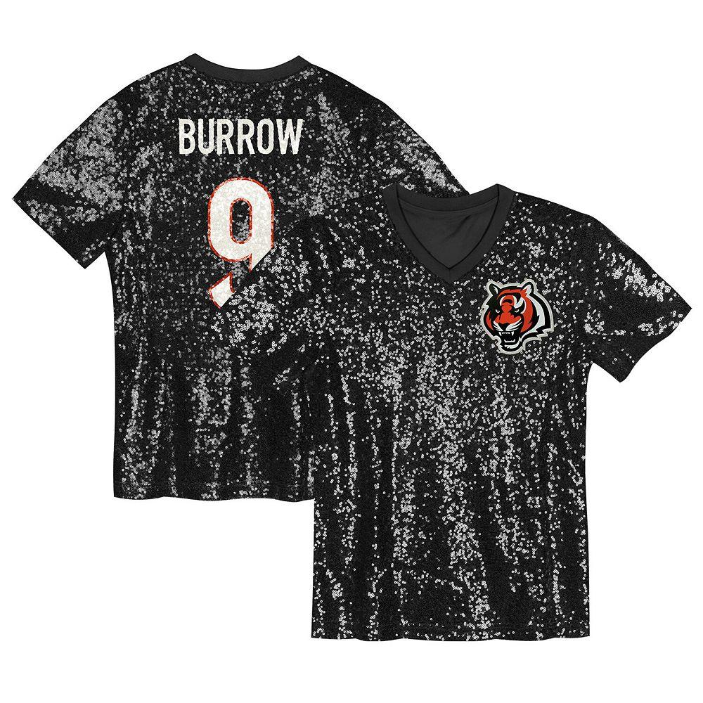 Women's Joe Burrow Black Cincinnati Bengals Player Name & Number V-Neck Fashion Jersey,  Product Image