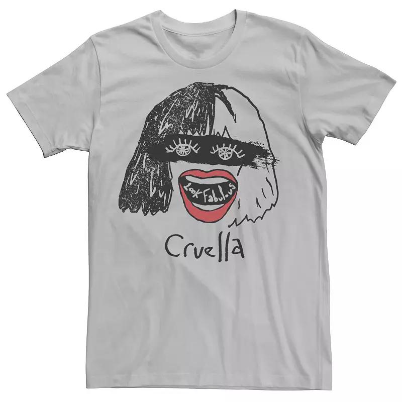 Disney's Cruella De Vil Men's Look Fabulous Sketch Tee,  Product Image