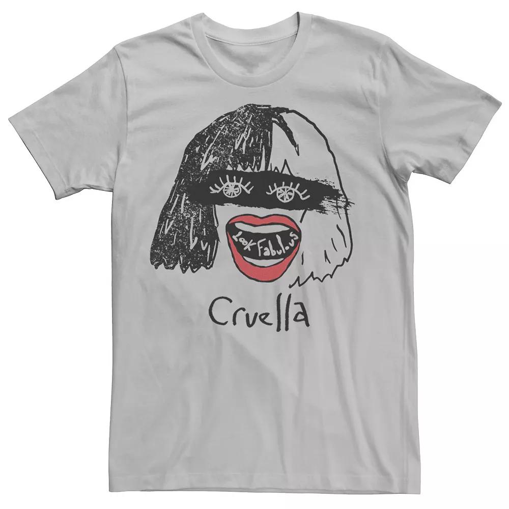 Disney's Cruella De Vil Men's Look Fabulous Sketch Tee,  Product Image