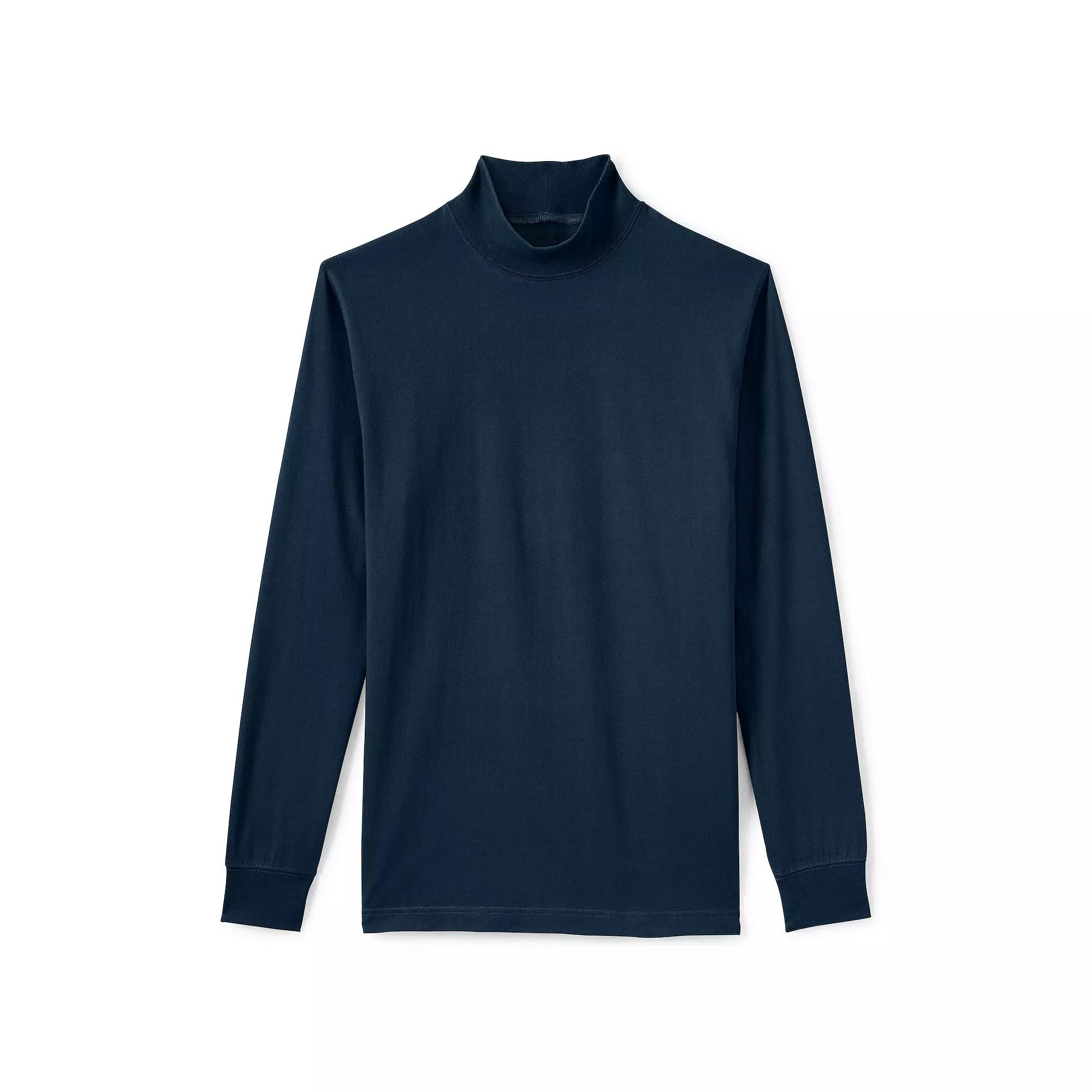 Men's Lands' End Super-T Mock Turtleneck,  Product Image