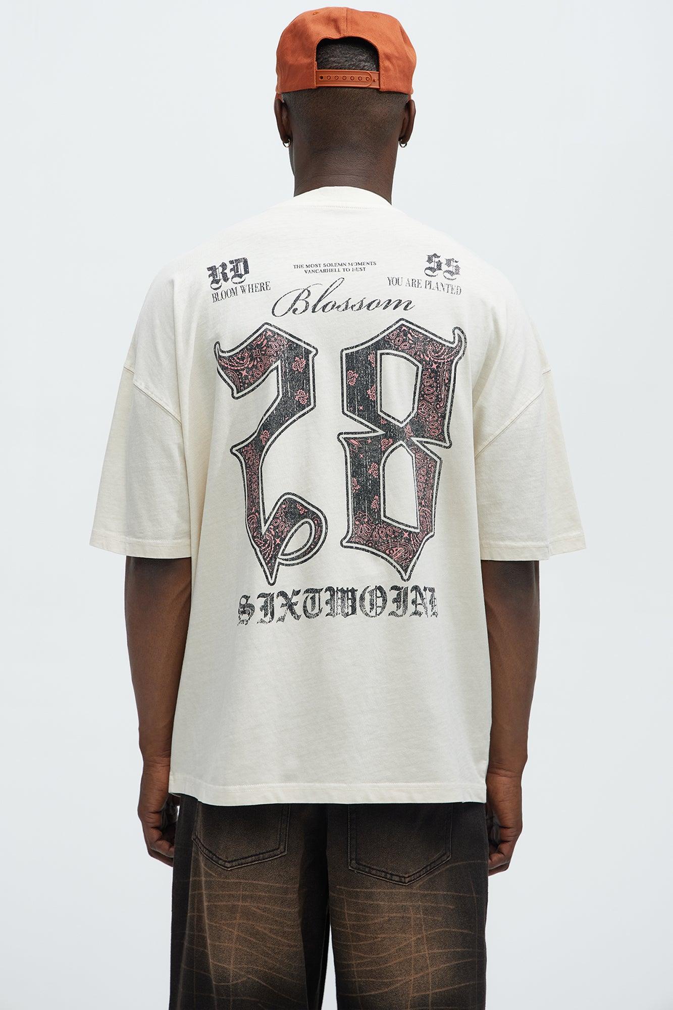 28 Blossom Oversized Short Sleeve Tee - Cream Product Image