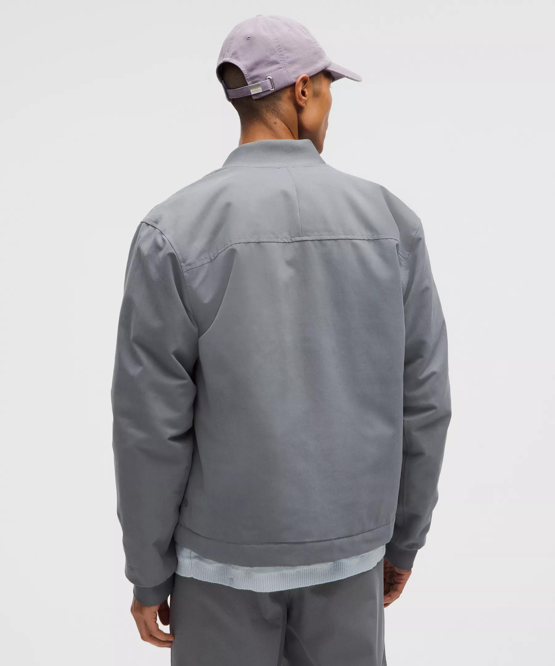 Insulated Cotton-Blend Bomber Jacket Product Image