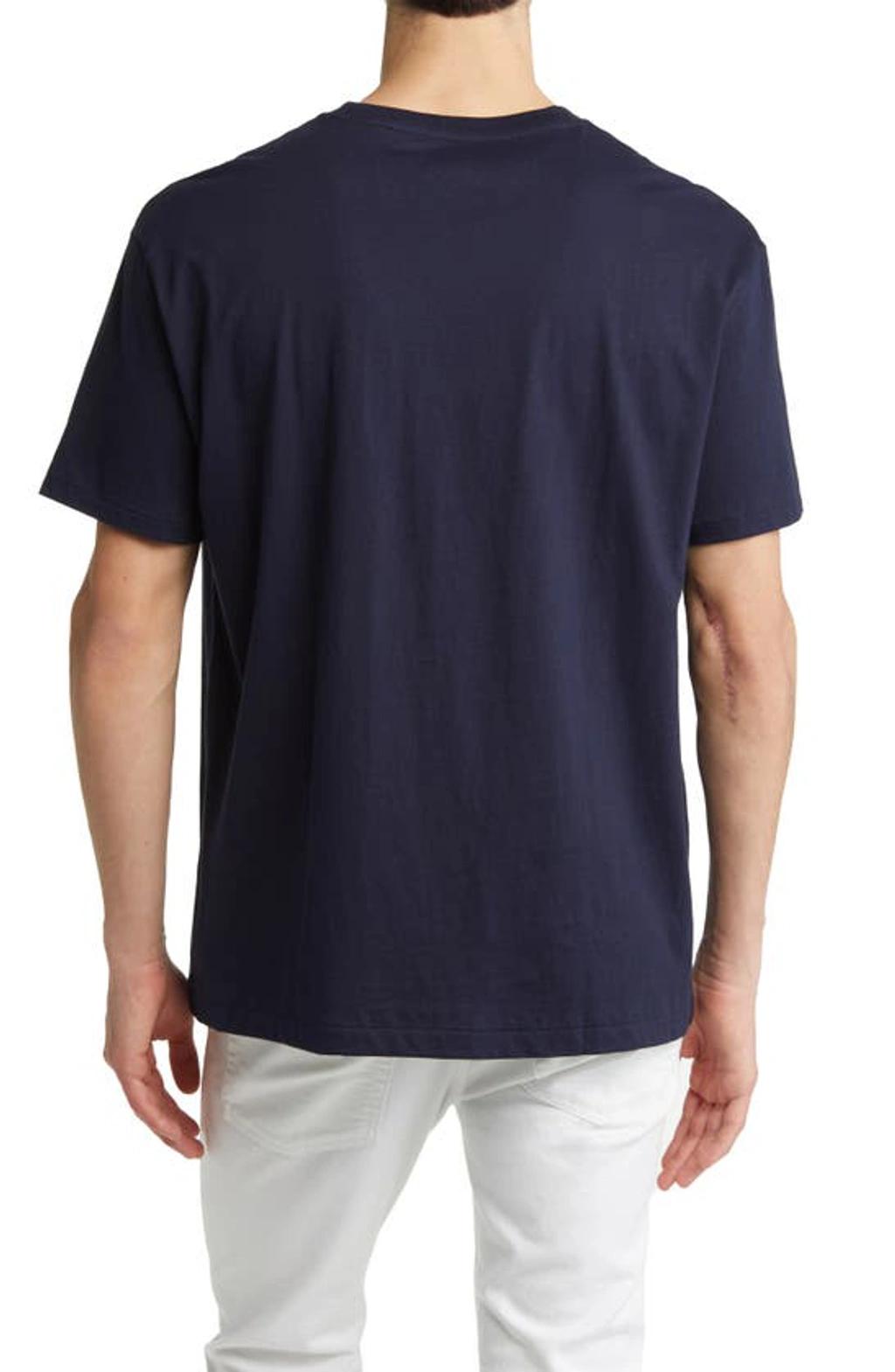 POLO RALPH LAUREN Slim-fit Logo-embroidered Cotton-jersey T-shirt In Navy Product Image