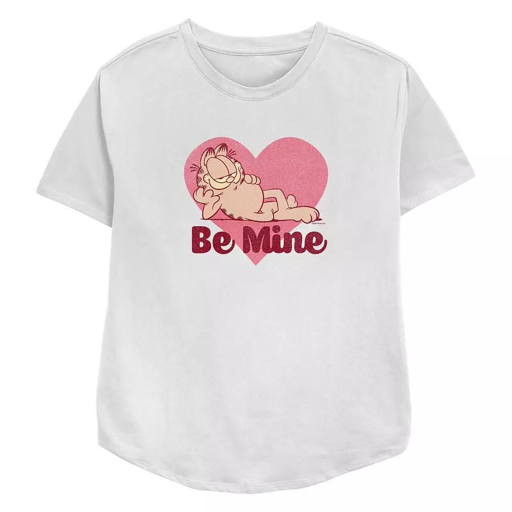 Women's Garfield Be Mine Relaxed Fit Graphic Tee,  Product Image
