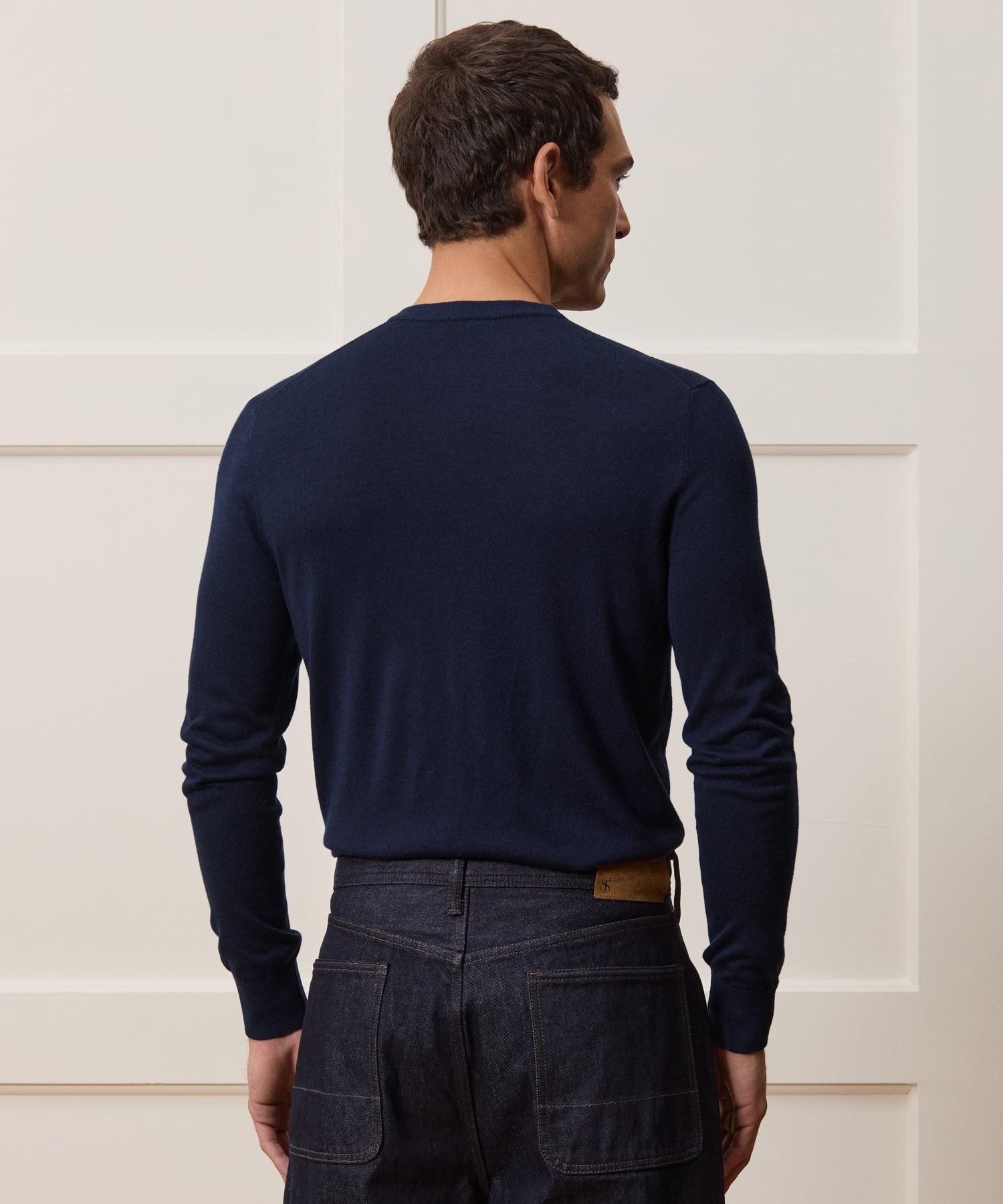 Silk-Cashmere Crewneck Sweater Product Image
