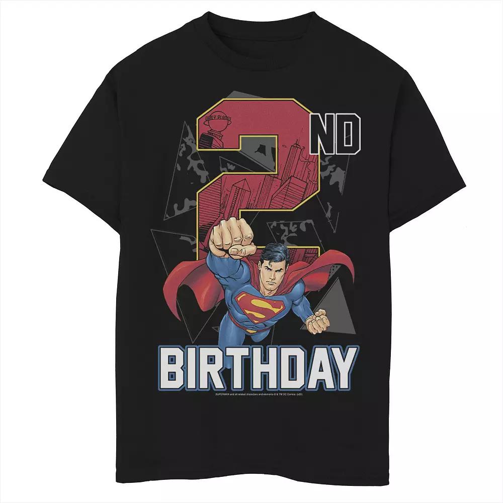 Boys 6-20 DC Comics Superman 2nd Birthday City Fill Graphic Tee, Boy's,  Product Image