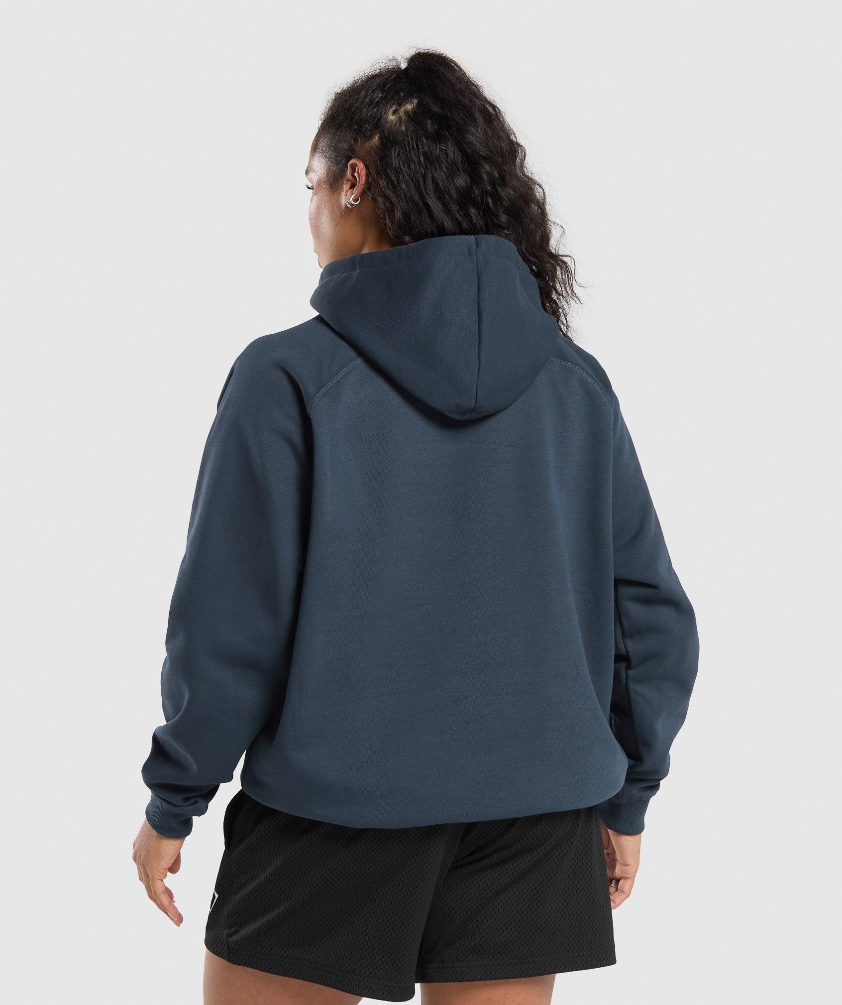 Gymshark Strength Department Oversized Hoodie - Heavy Blue Female Product Image