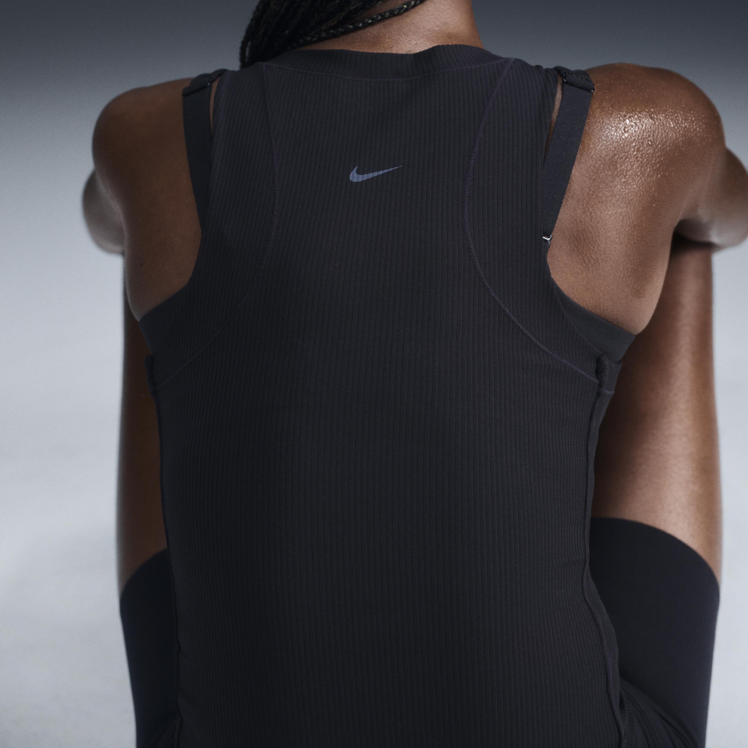 Nike Womens Zenvy Rib Dri-FIT Tank Top | HF2765-010 Product Image