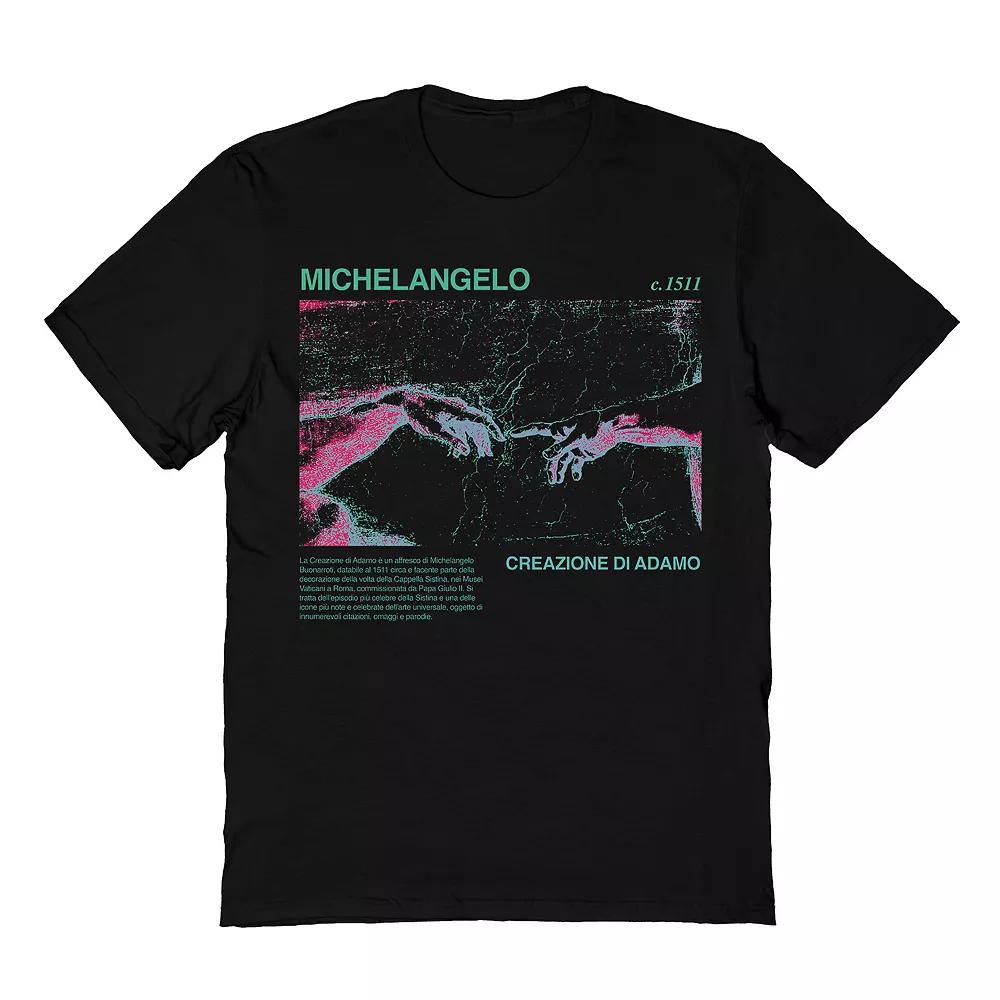 Men's Michaelangelo Michelangelo Creation Adam Tee, Size: Small, Black Product Image