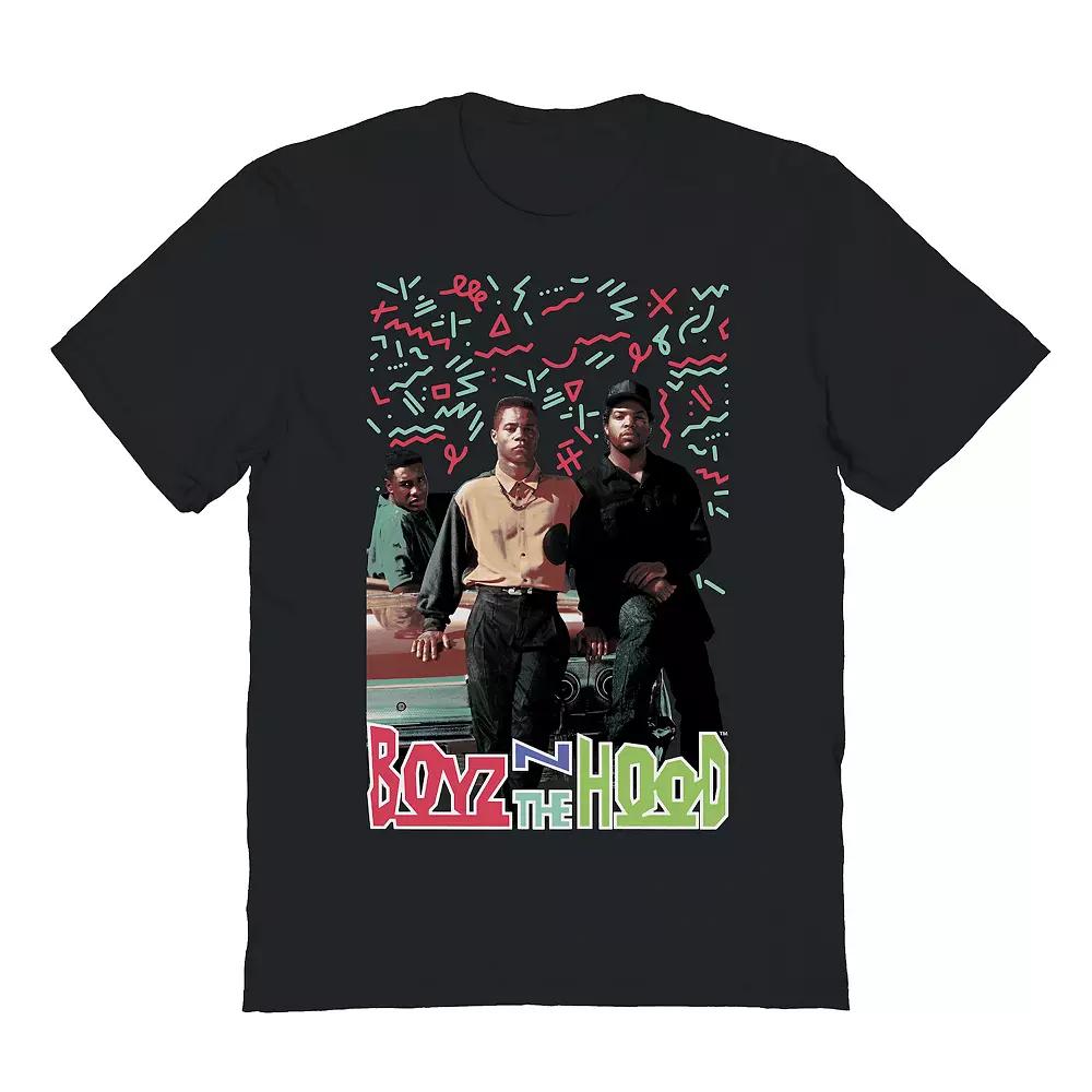Men's Boyz N The Hood Poster Squiggles Graphic Tee, Size: Large, Black Product Image