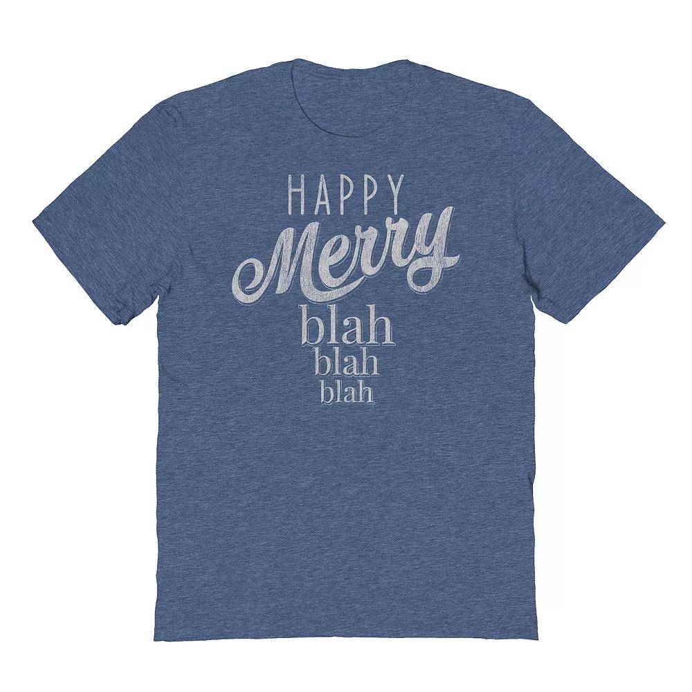 Men's Happy Merry Blah Graphic Tee, Adult Unisex,  Product Image