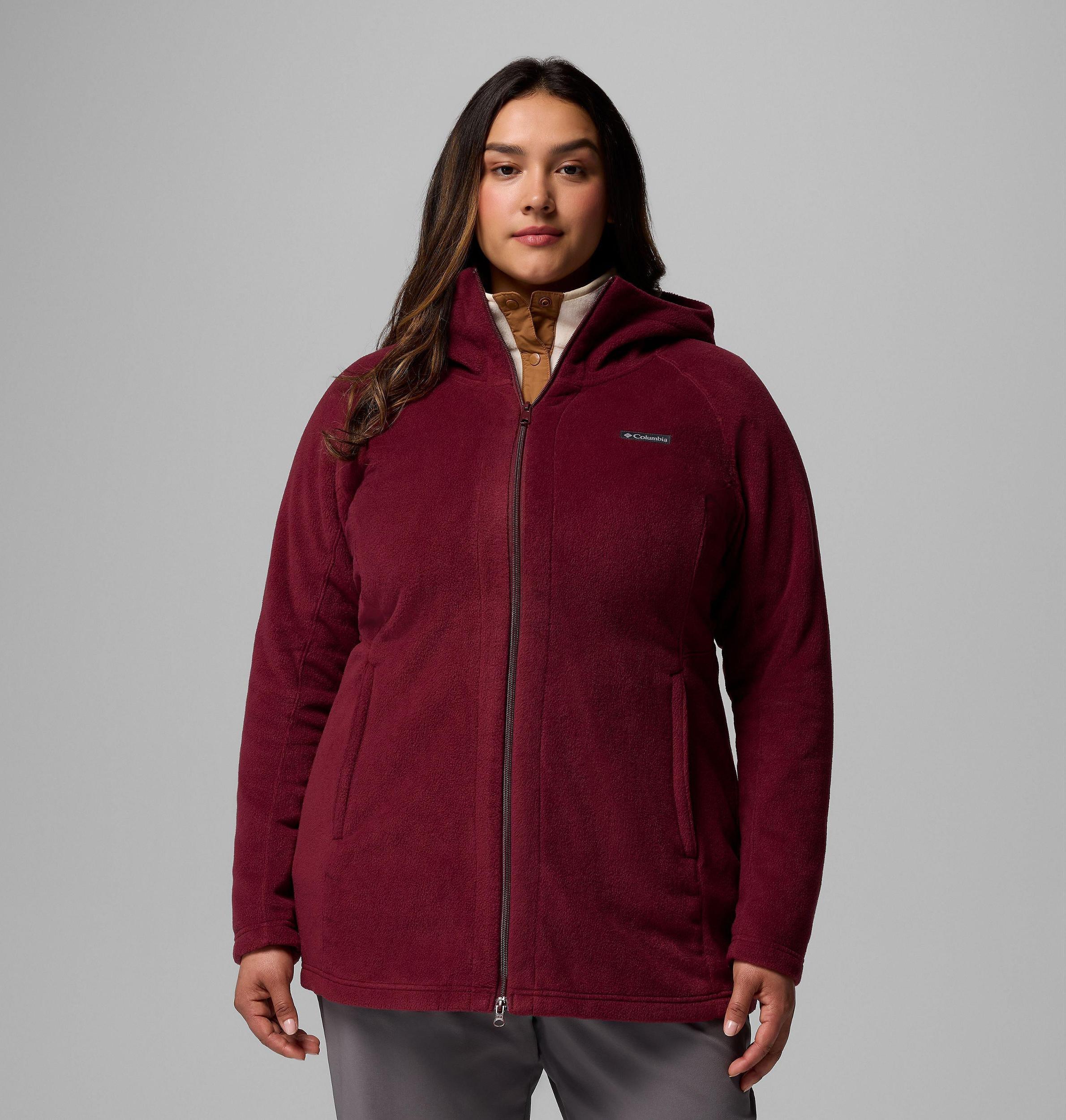 Columbia Women s Benton Springs II Long Fleece Hoodie - Plus Size- Product Image