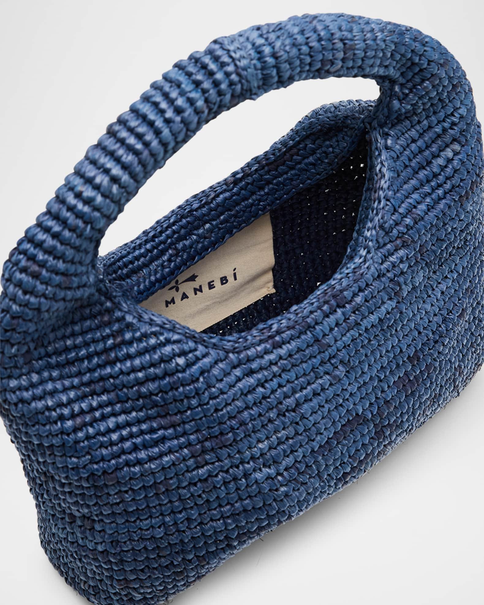 Half Moon Raffia Top-Handle Bag Product Image