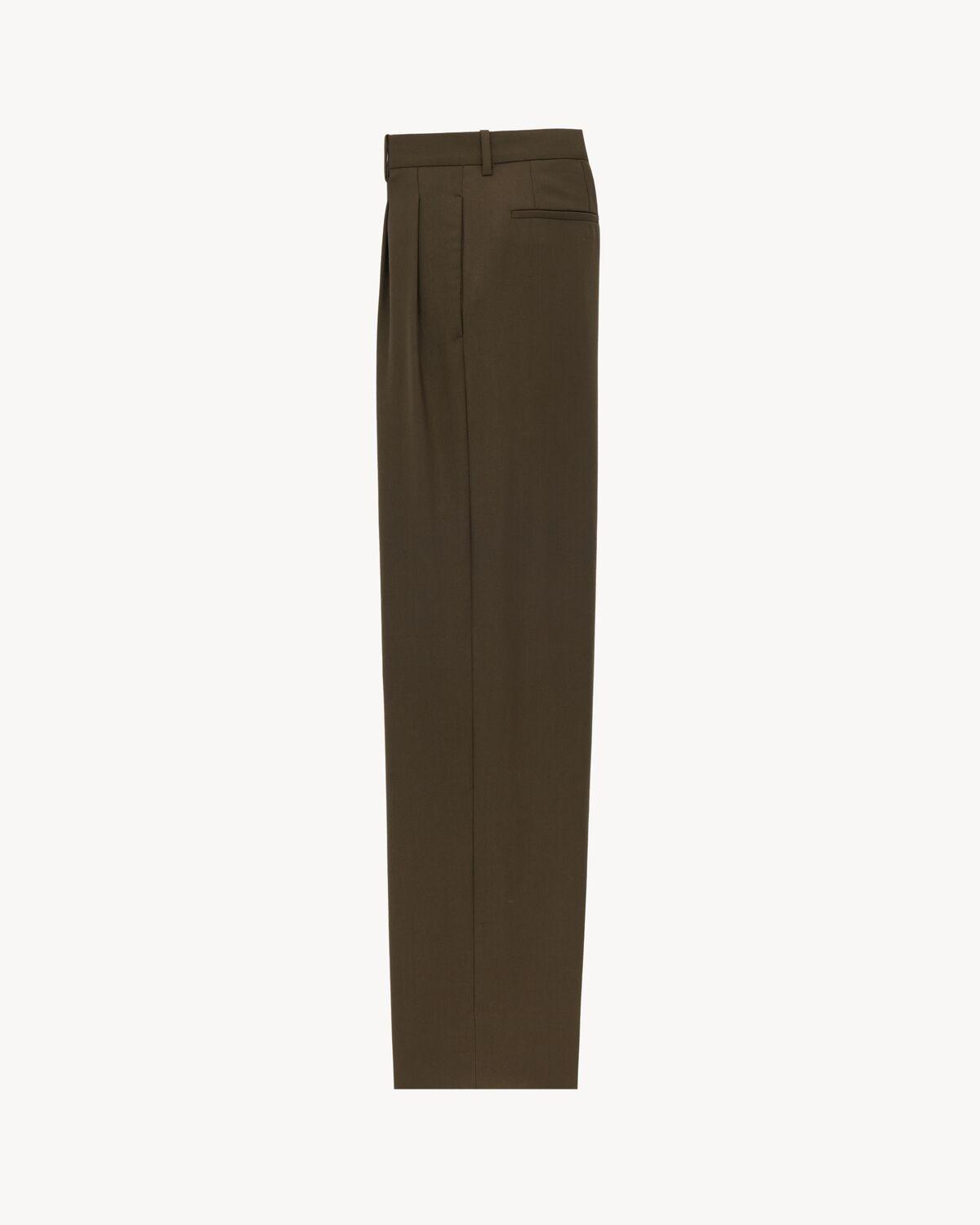 baggy pants in wool gabardine Product Image