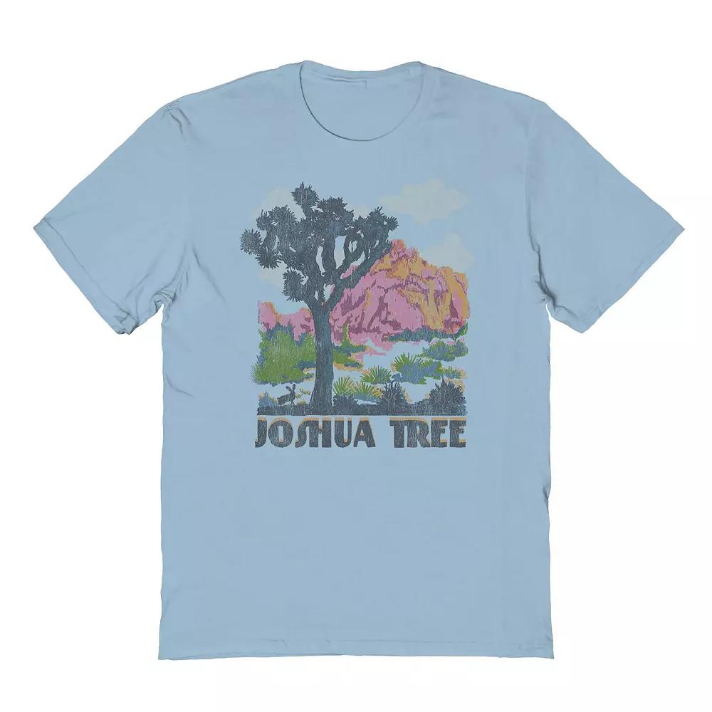 Men's COLAB89 by Threadless Joshua Tree Photo Graphic Tee, Size: XL, Light Blue Product Image