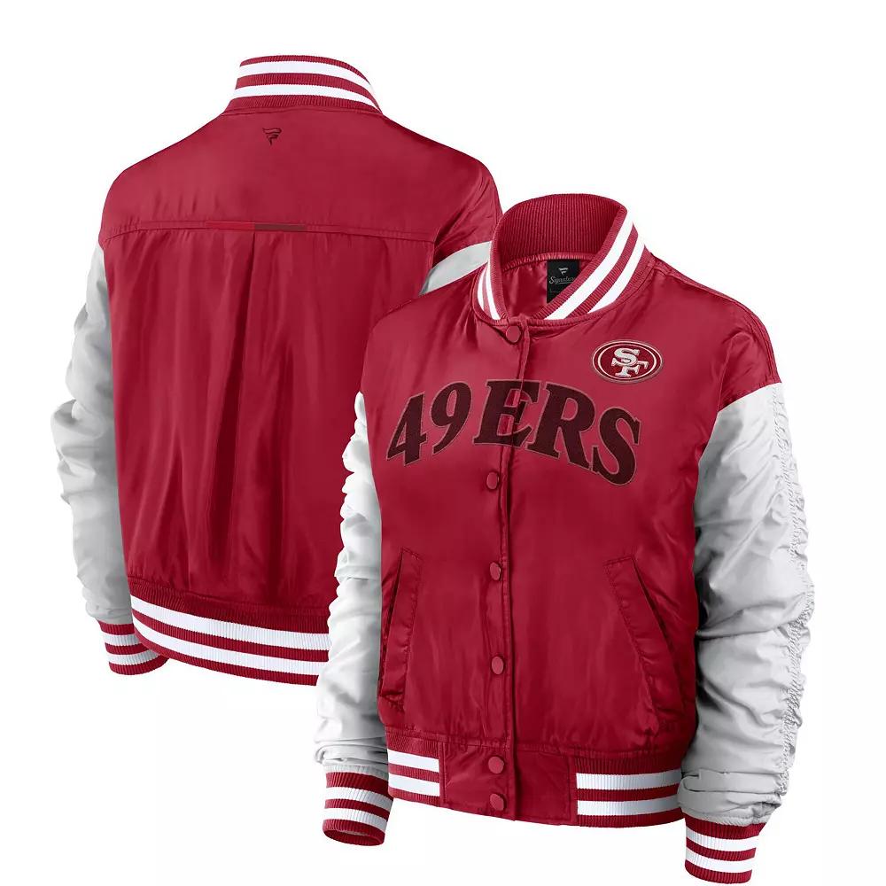 Women's Fanatics Scarlet San Francisco 49ers Elements Wave Full-Snap Jacket,  Product Image