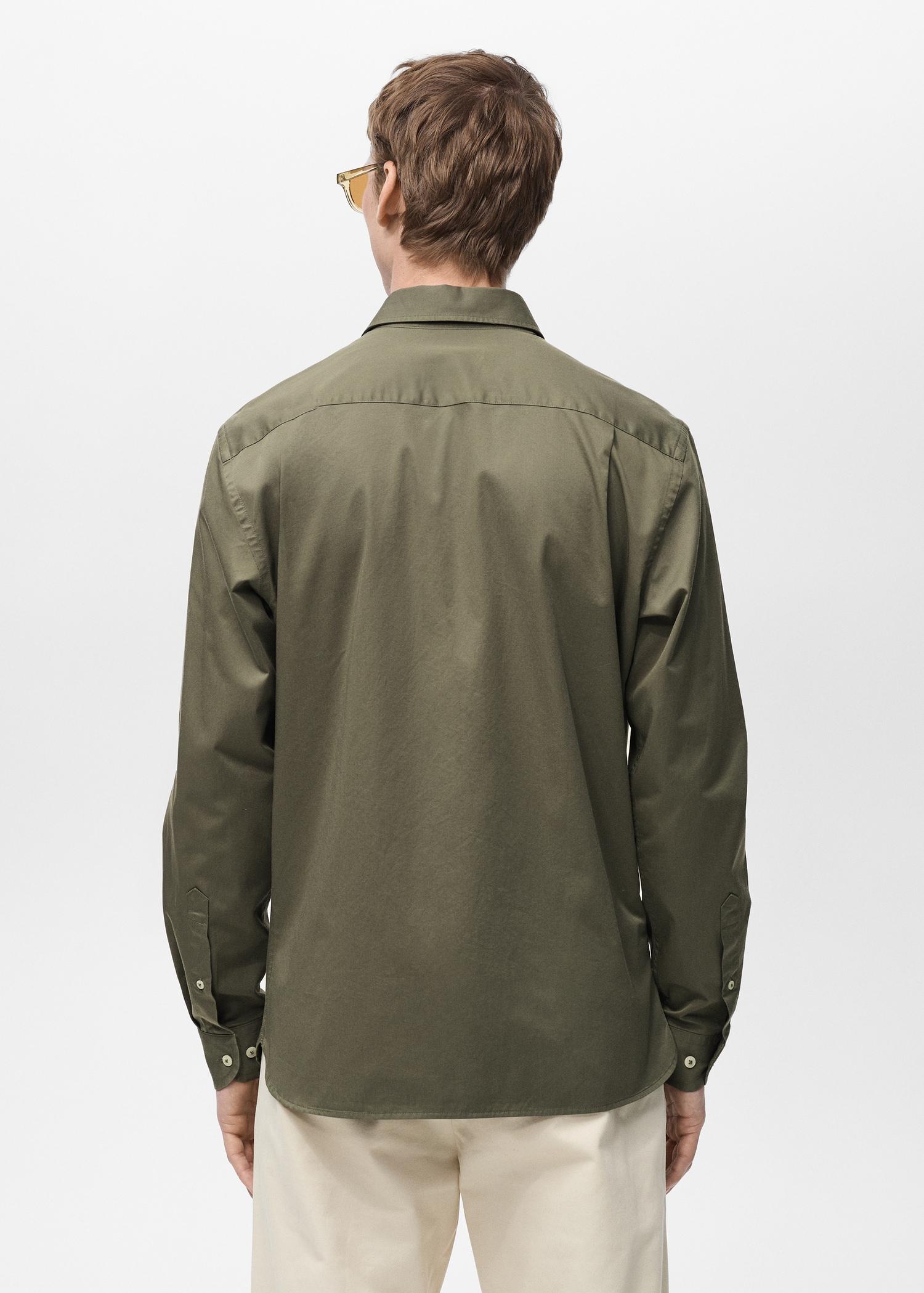 100% cotton regular fit shirt - Men | MANGO USA Product Image