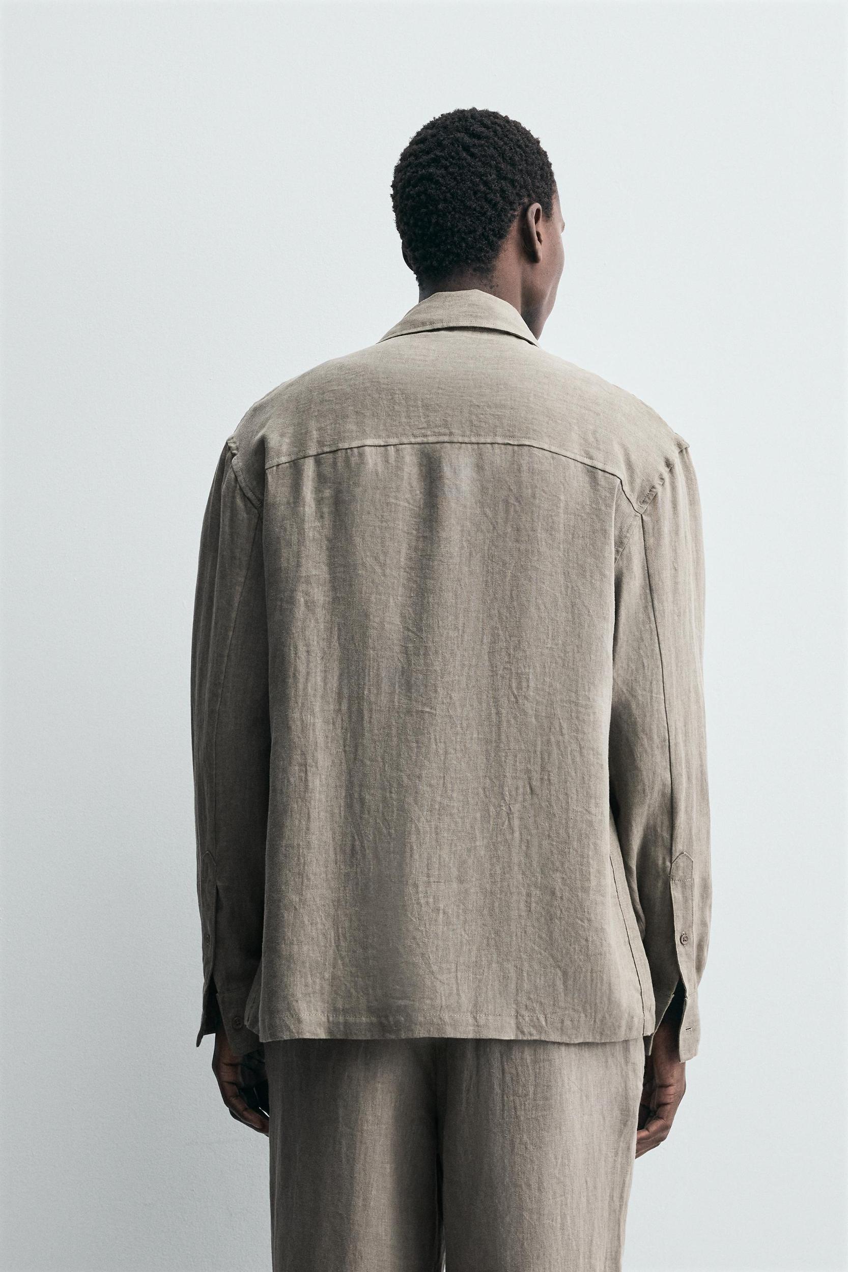 WASHED 100% LINEN SHIRT Product Image