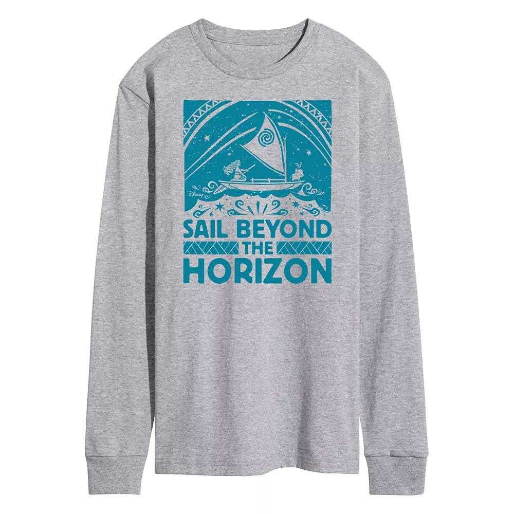 Disney's Moana Men's Beyond Horizon Long Sleeve Graphic Tee,  Product Image