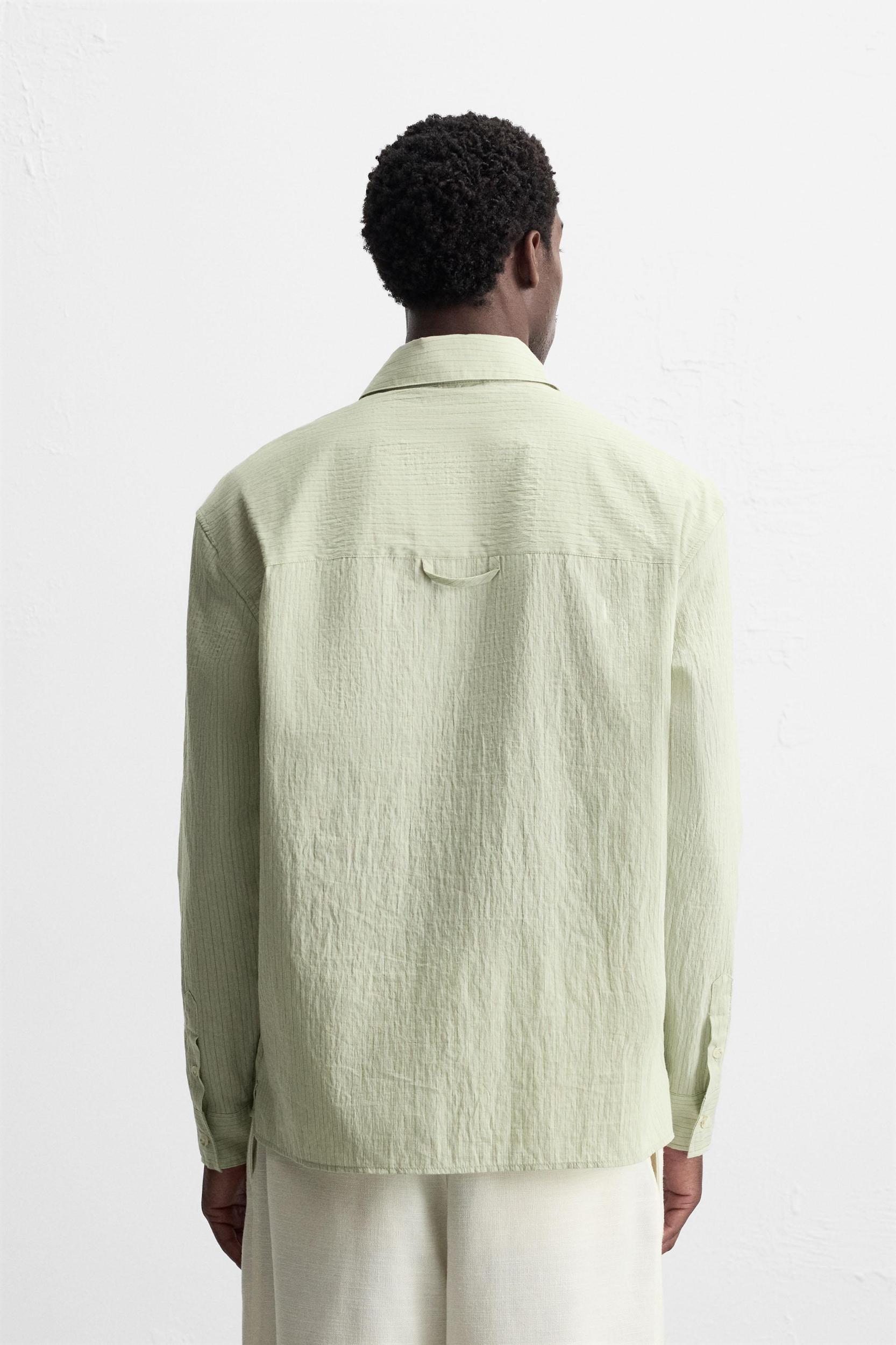 TEXTURED STRIPED SHIRT Product Image