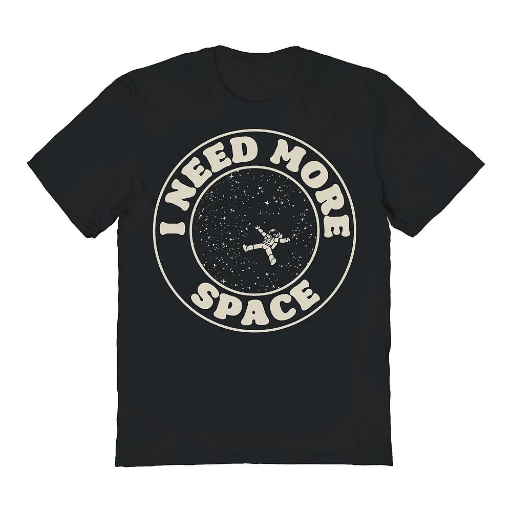 Men's COLAB89 by Threadless I Need More Space Stamp Graphic Tee, Size: Medium, Black Product Image