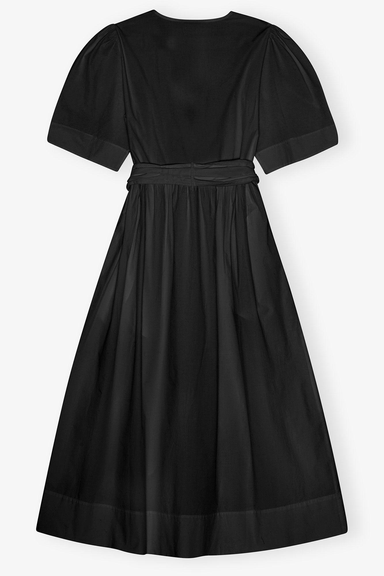 Black Stretch Cotton Dress Product Image