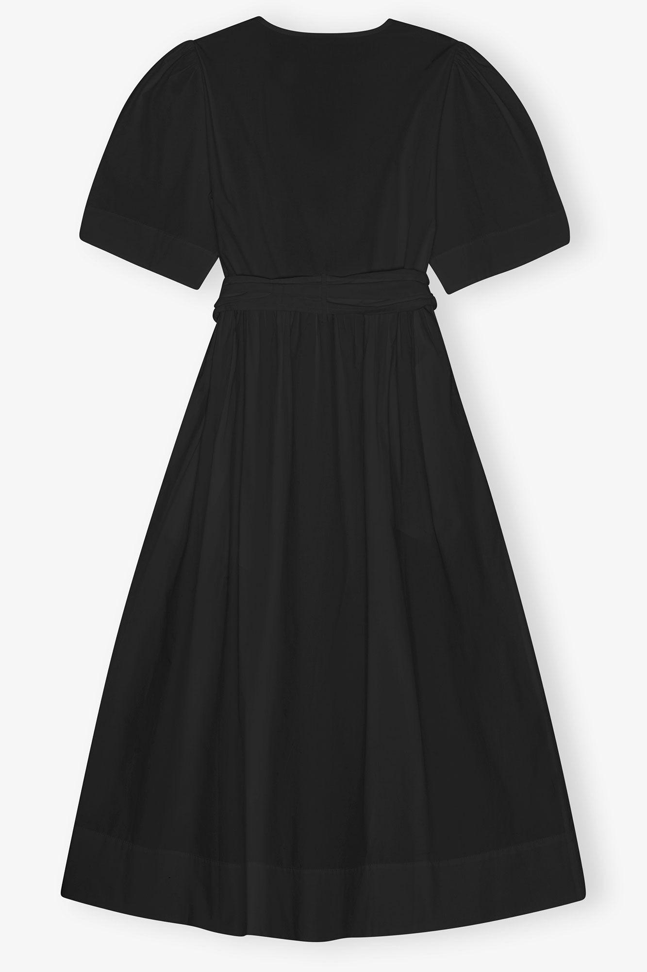 Black Stretch Cotton Dress Product Image