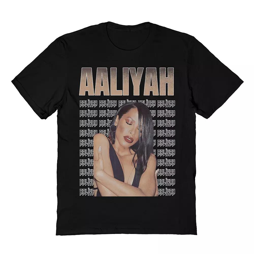 Men's Aaliyah Aaliyah Repeat Tee, Size: XL, Black Product Image