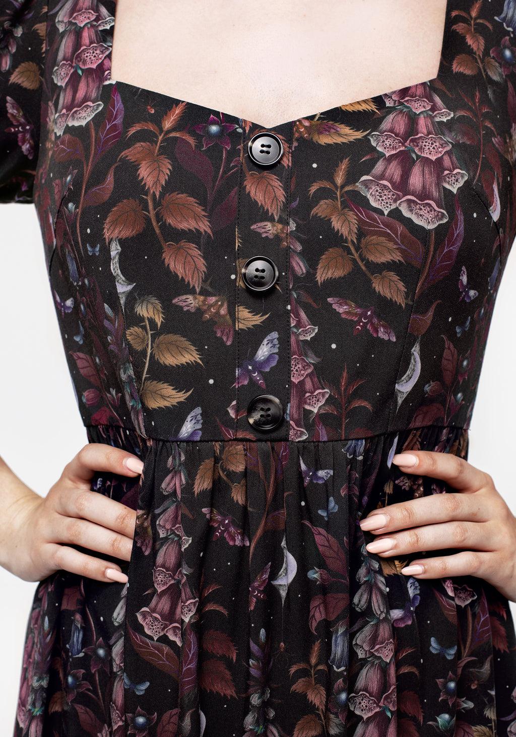 Foxglove Button Detail Midi Dress Product Image