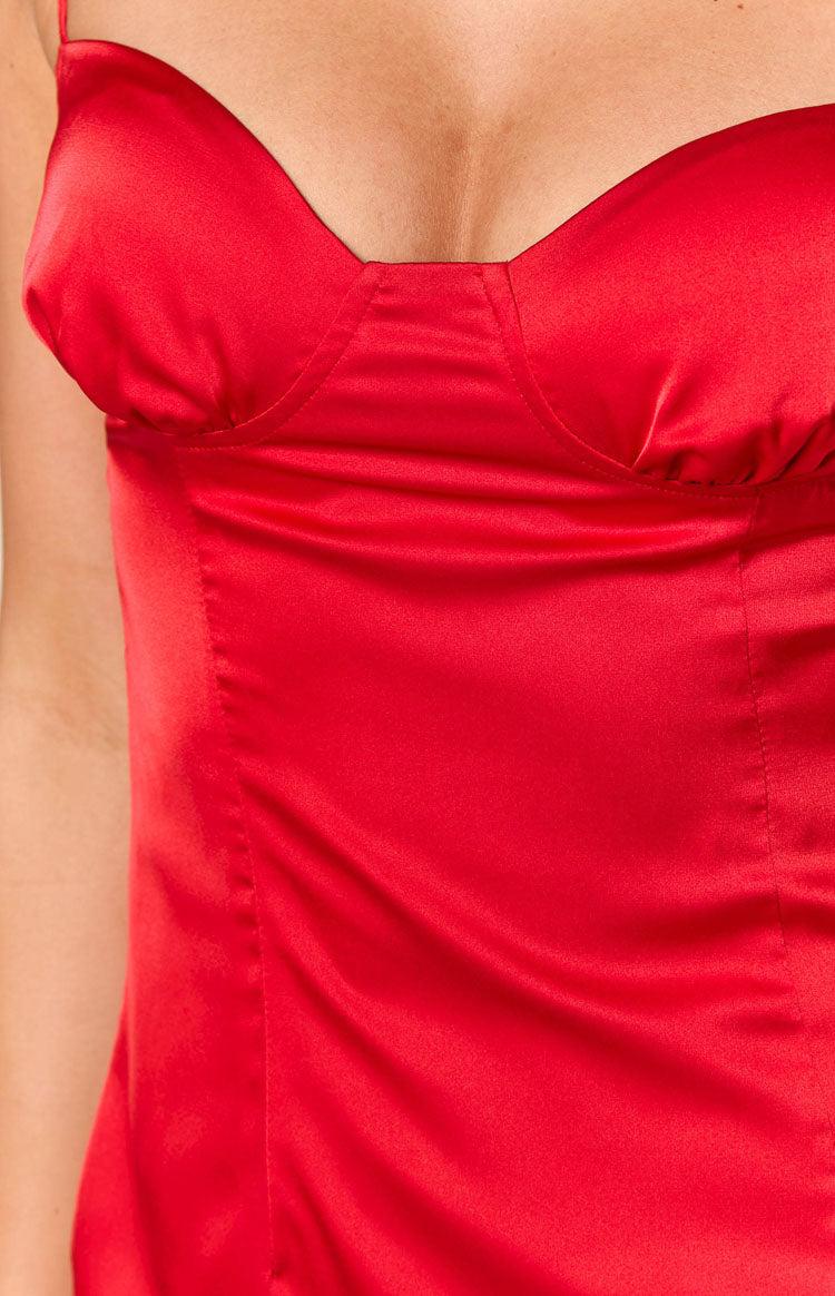 Liz Red Mini Dress Product Image