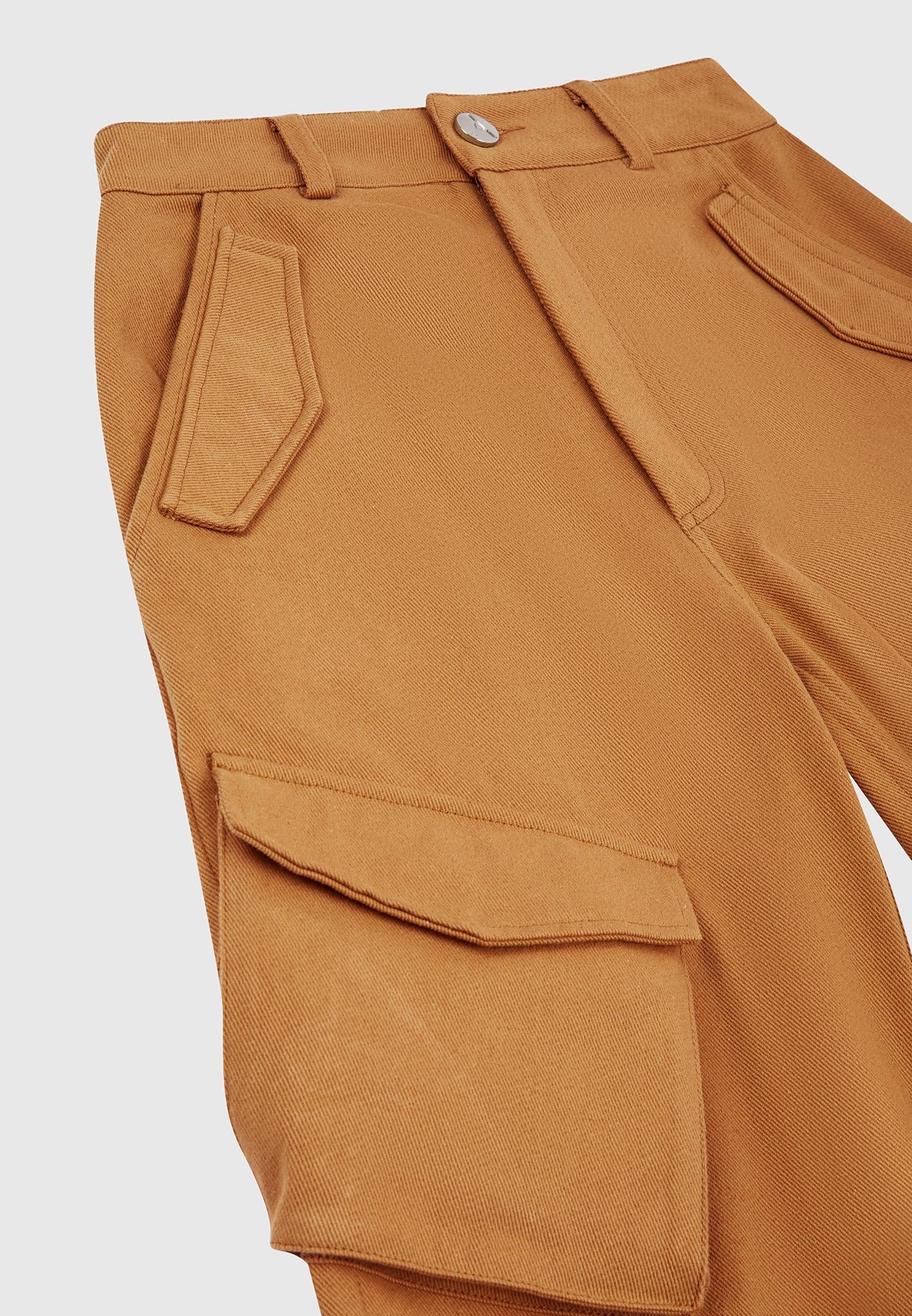 Anne - High Waisted Cargo Pants - Tan Female Product Image