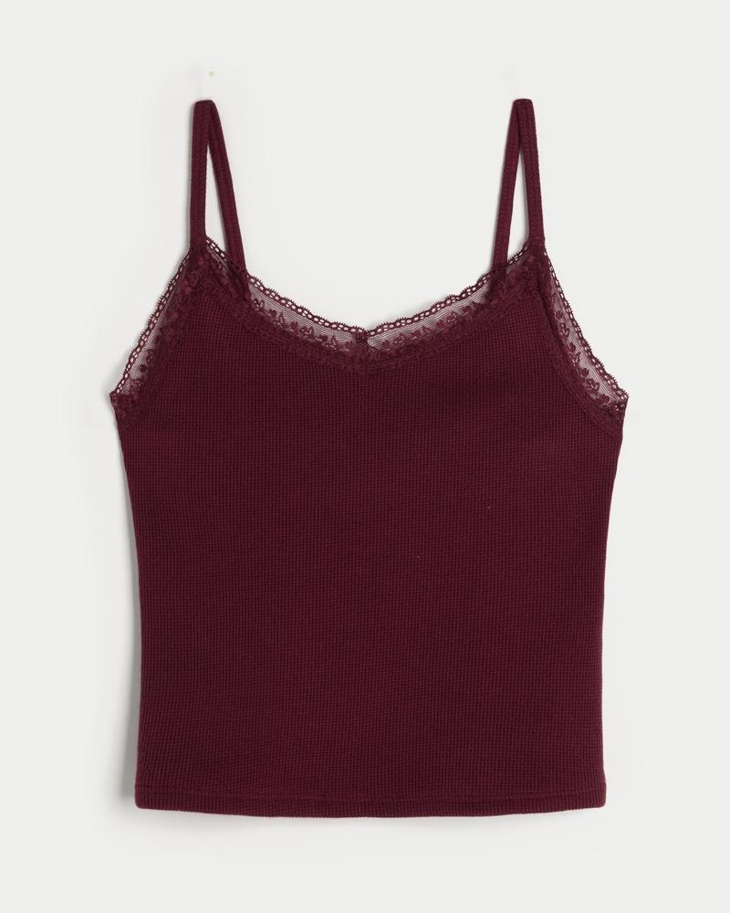 Gilly Hicks Waffle Lace Cami Product Image